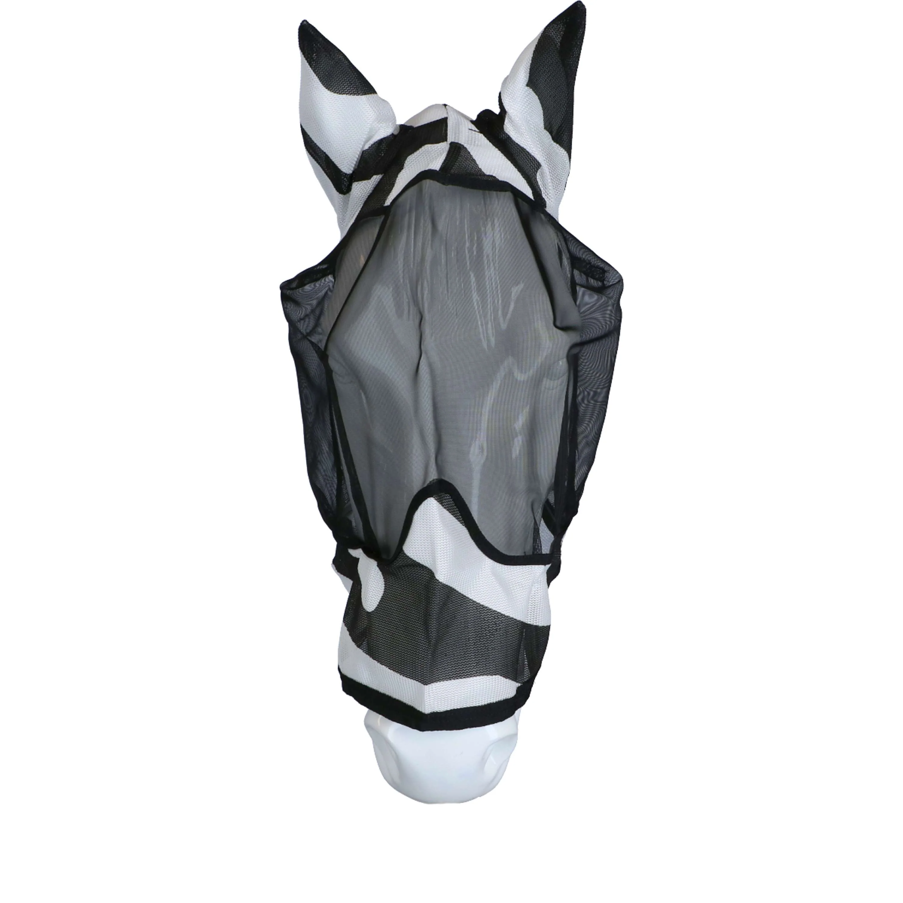 Bucas Buzz-Off Maschera Anti-Mosche Zebra Deluxe con Orecchie Zebra - Image 3