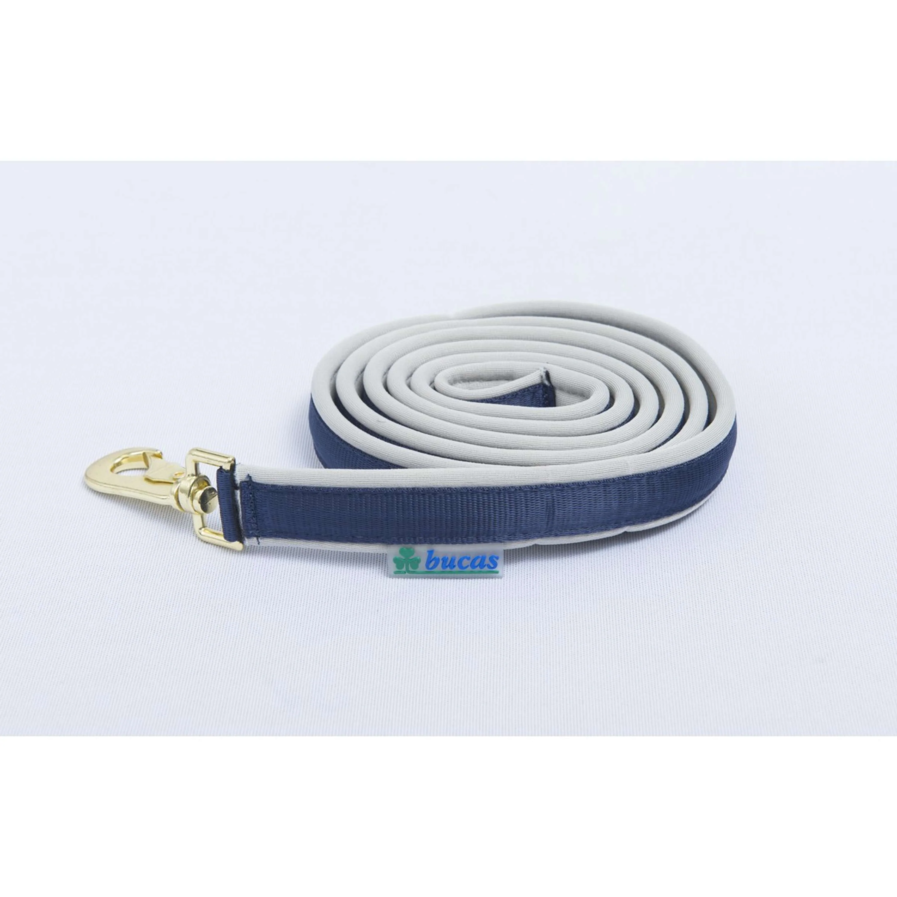 Bucas Lead Rein Dublin Padded Blu marino/Argento