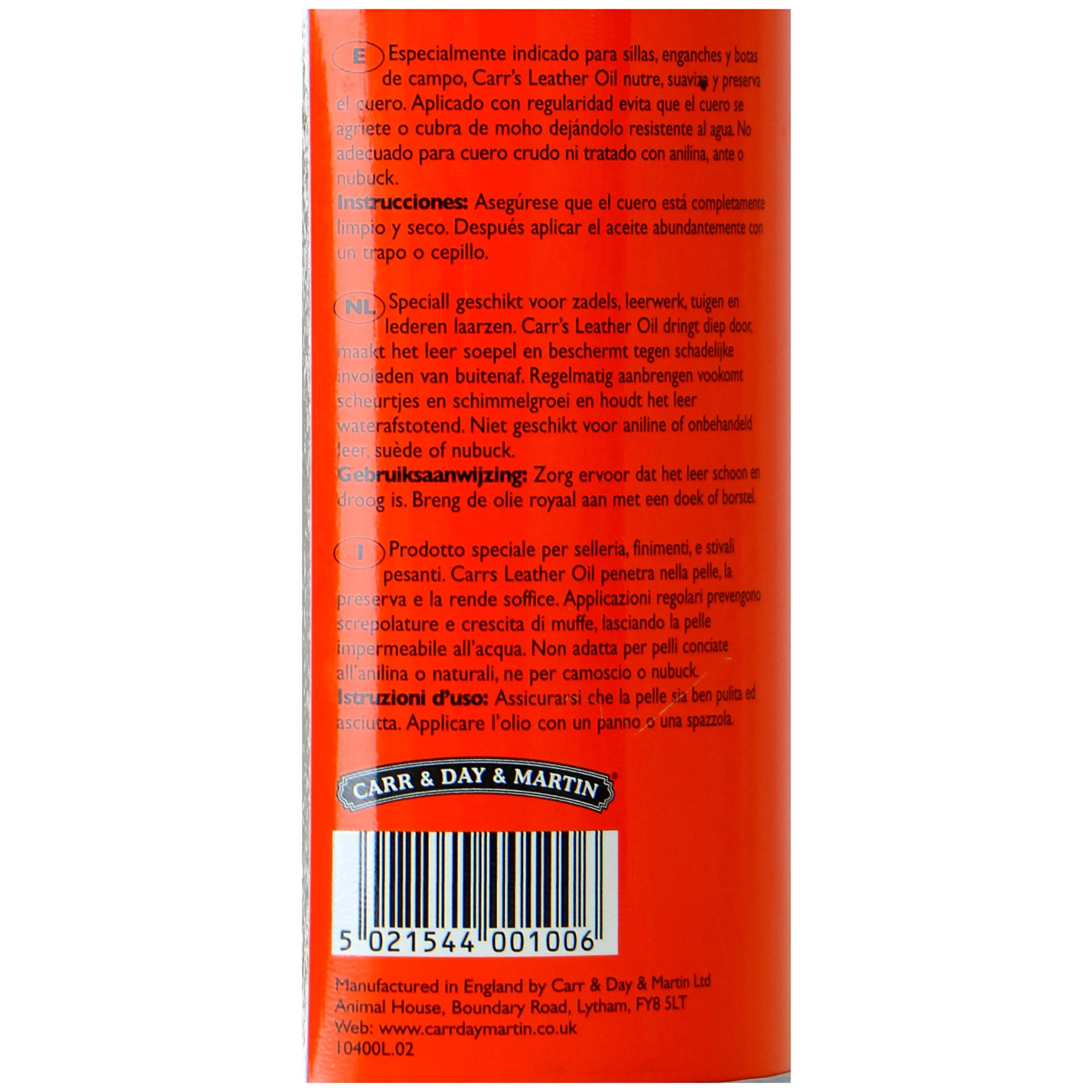 Carr & Day & Martin Olio per Cuoio Carrs Leather Oil - Image 4