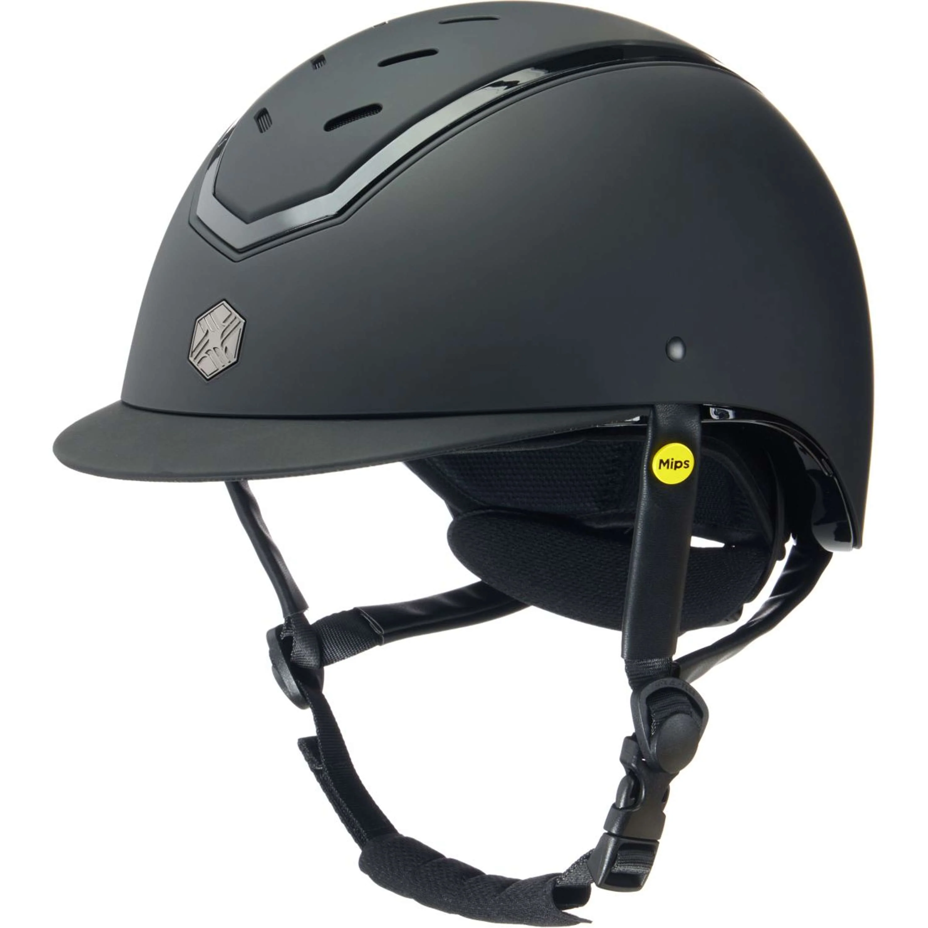 Charles Owen Casco da equitazione Kylo MIPS Black Matte/Black Gloss