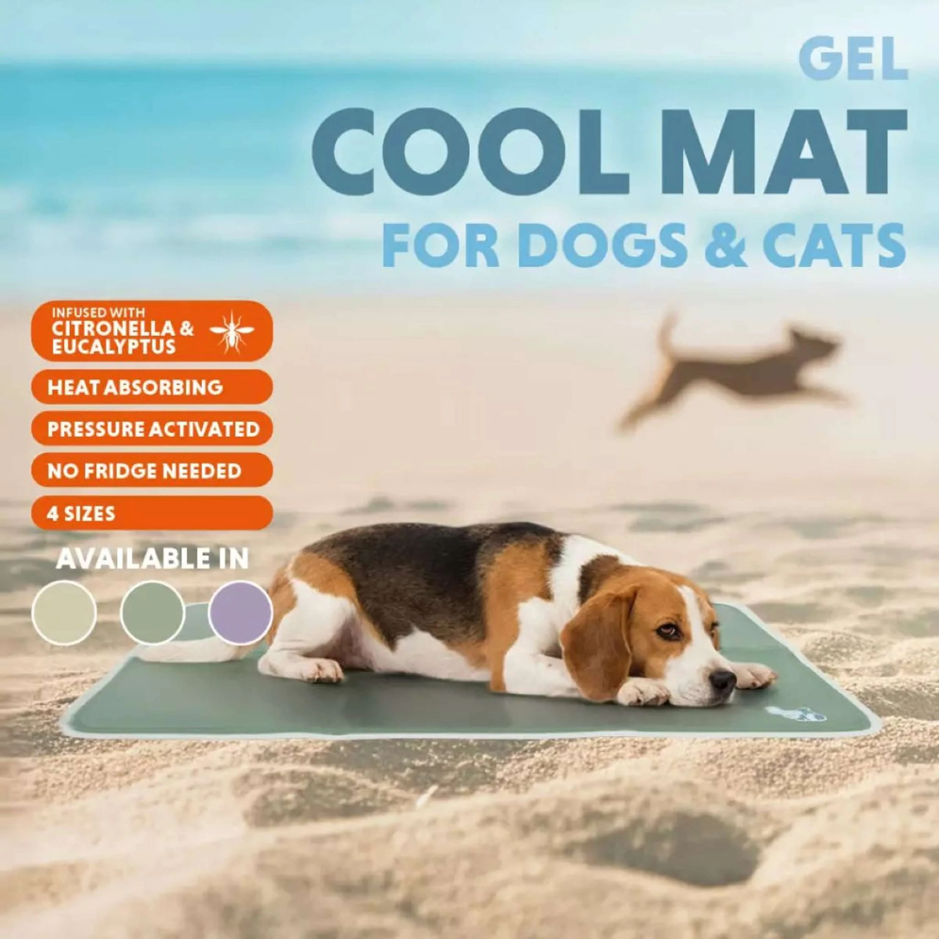 CoolPets Tappetino Rinfrescante Gel Oliva - Image 2
