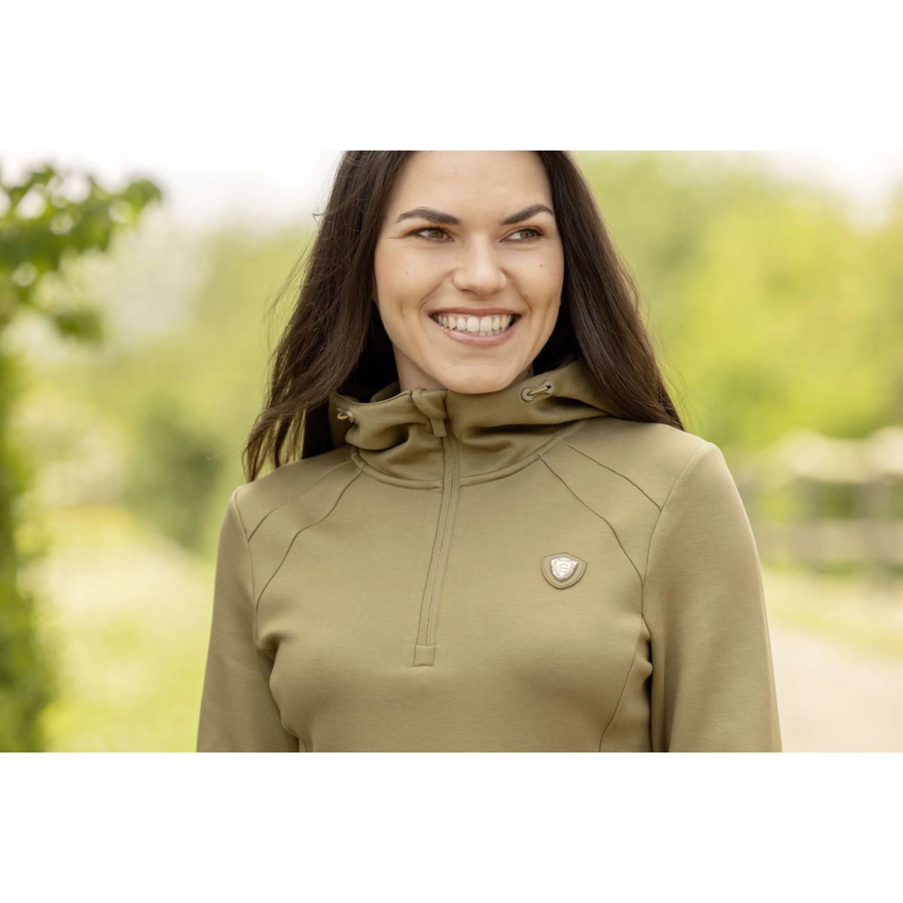 Covalliero Felpa con cappuccio SS26 Donne Noce - Image 4