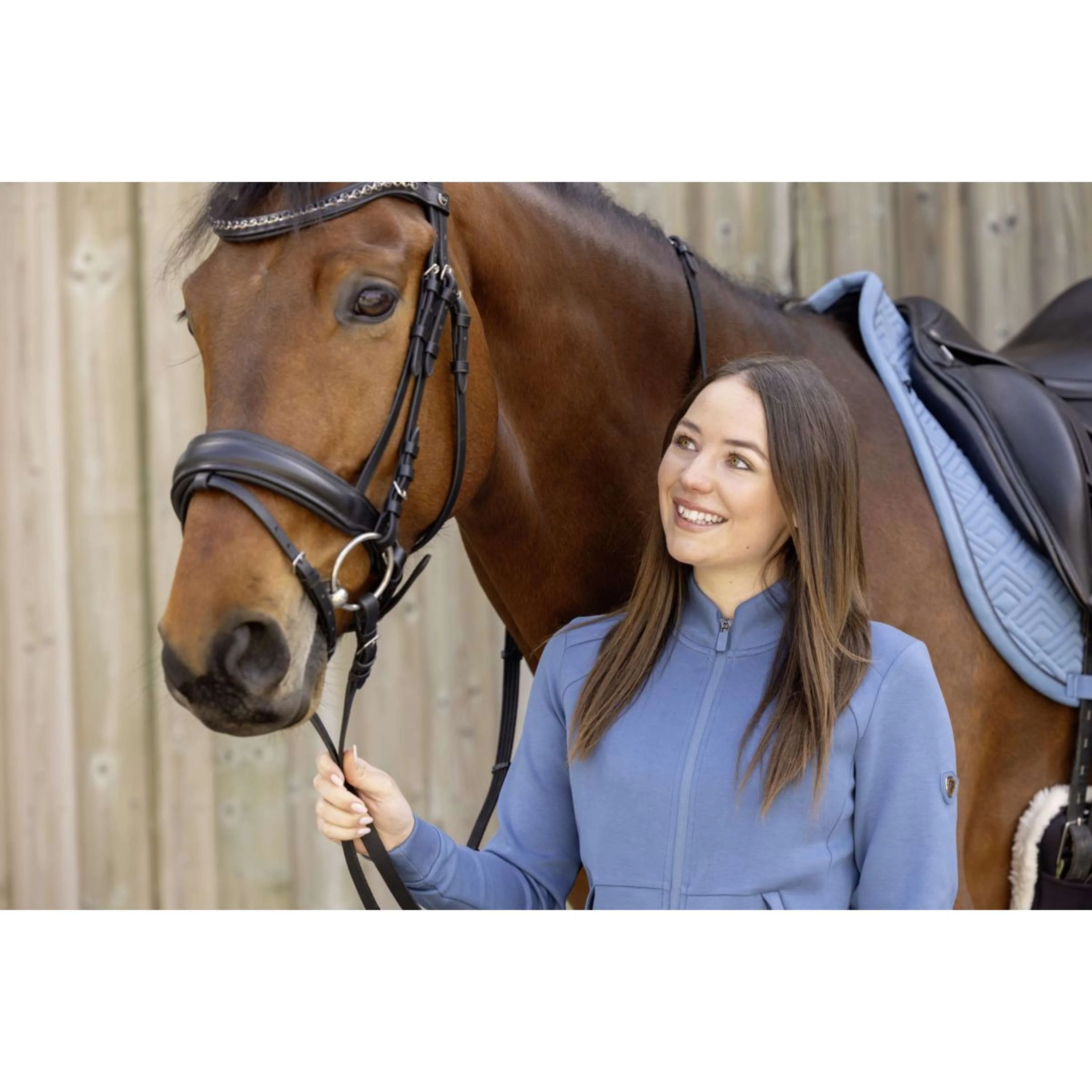 Covalliero Gilet in Pile SS26 Donne Smoked Blue - Image 9