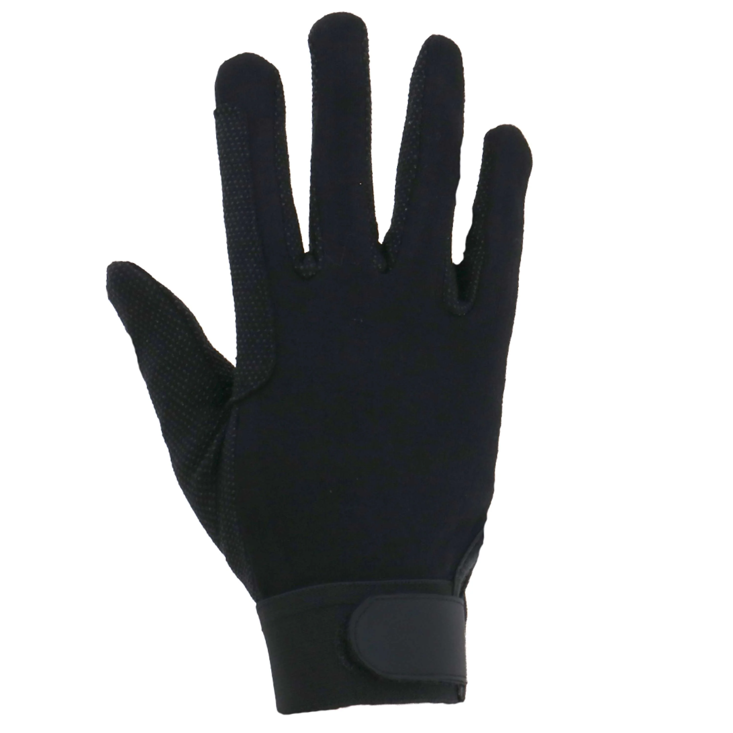 Covalliero Guanti da equitazione in cotone jersey Nero