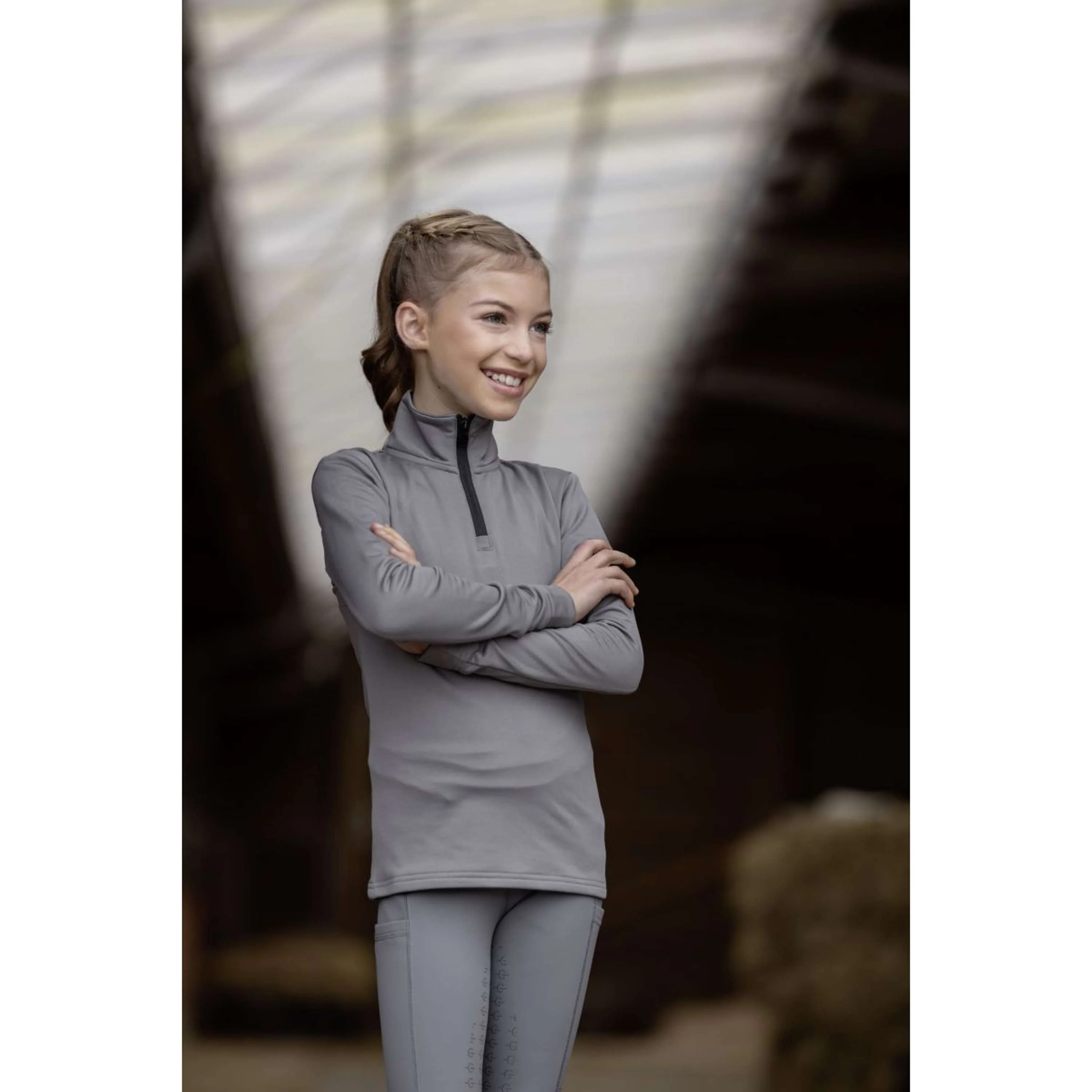 Covalliero Maglia AW25 Kids Maniche Lunghe Steel Grey - Image 3