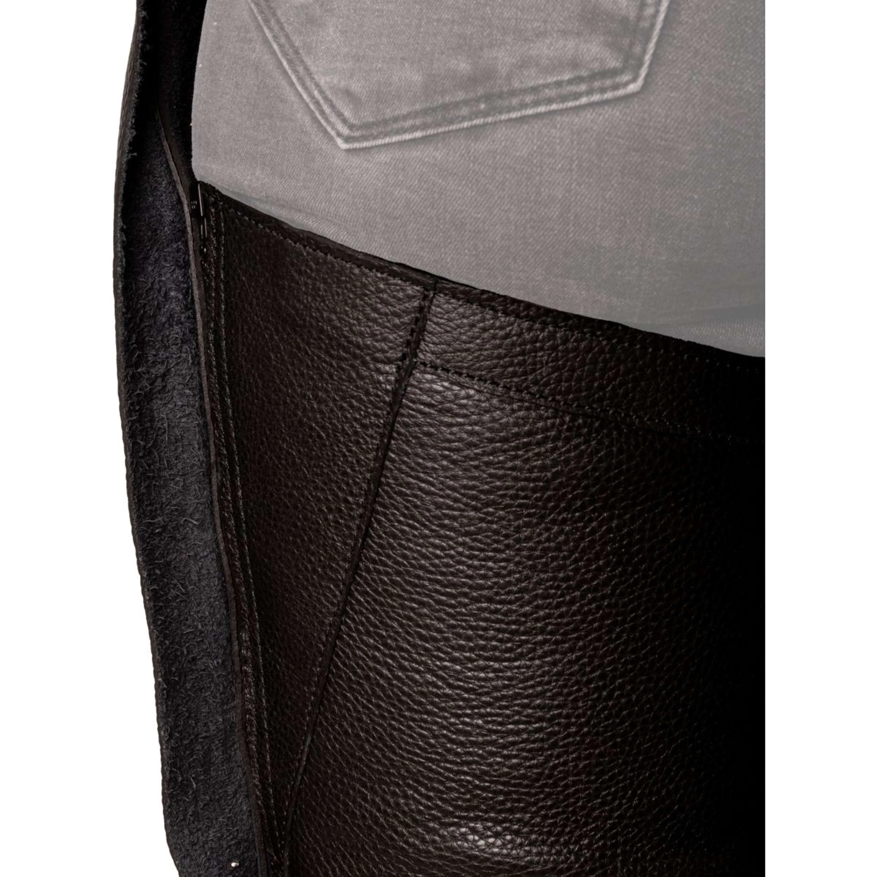 Dyon Chaps lunghi in Pelle Standard Nero - Image 6