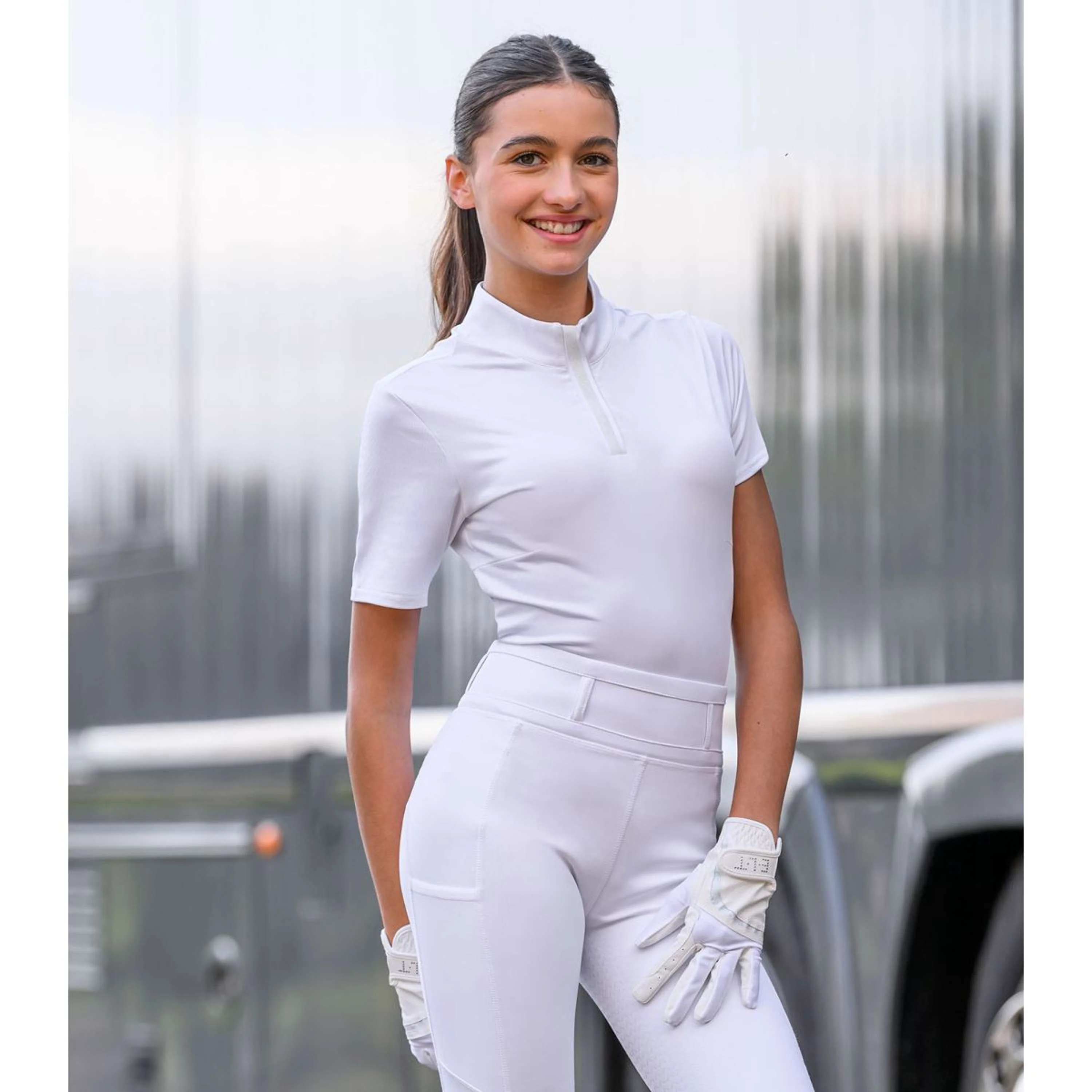 ELT Leggings da Equitazione Ella Bianco - Image 4