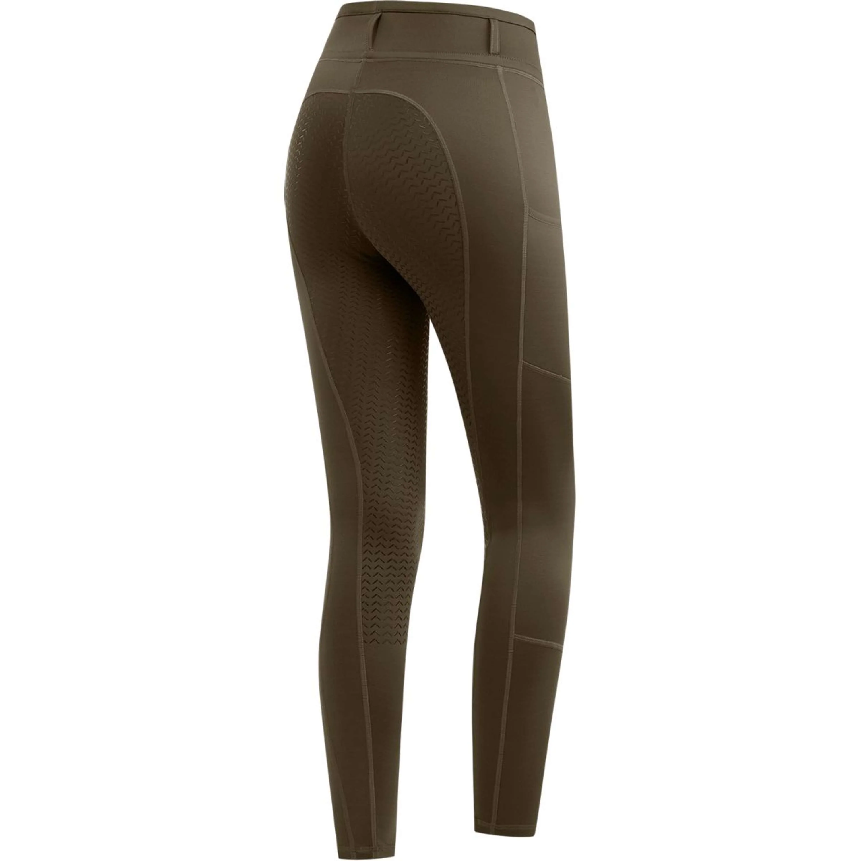 ELT Leggings da equitazione termici Ella Verde/Marrone - Image 3