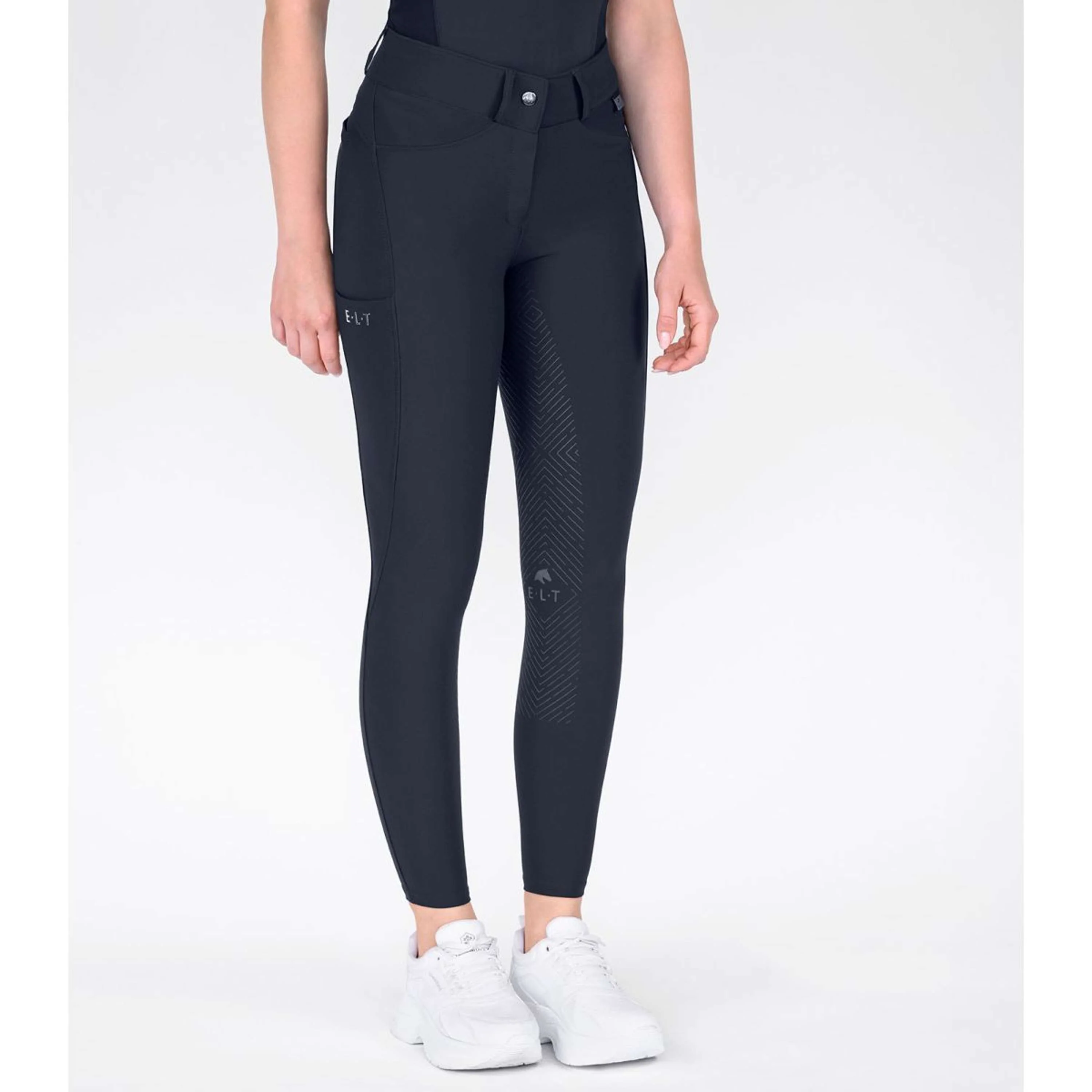 ELT Pantaloni da Equitazione Comfort Ride silicone Deep Blue
