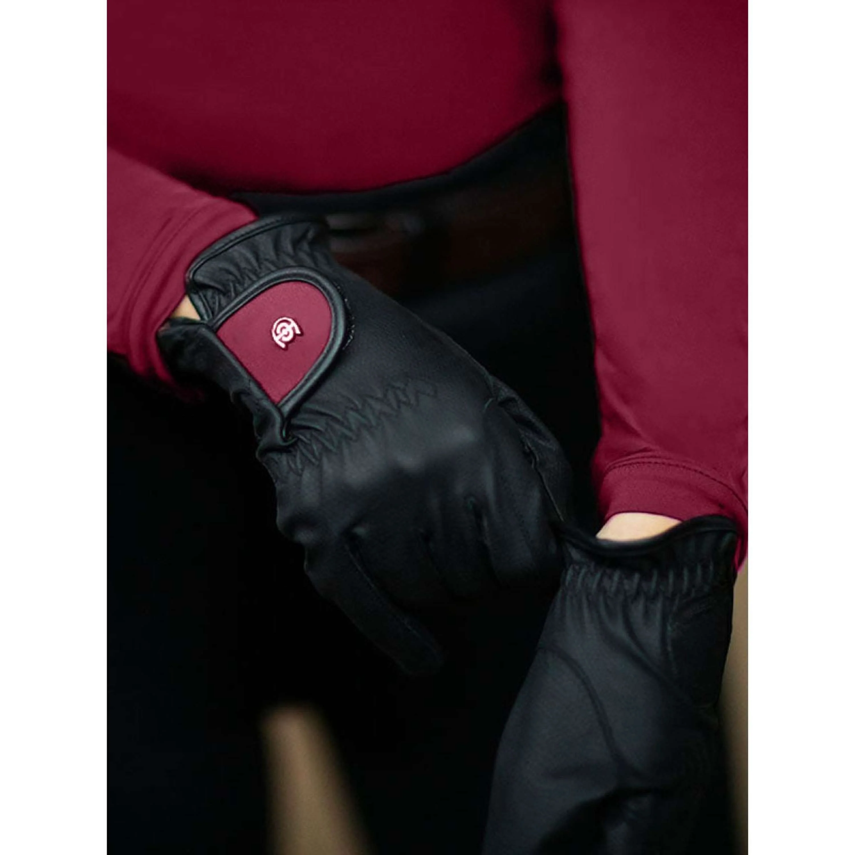 Equestrian Stockholm Guanti da Equitazione Motion Bordeaux - Image 3