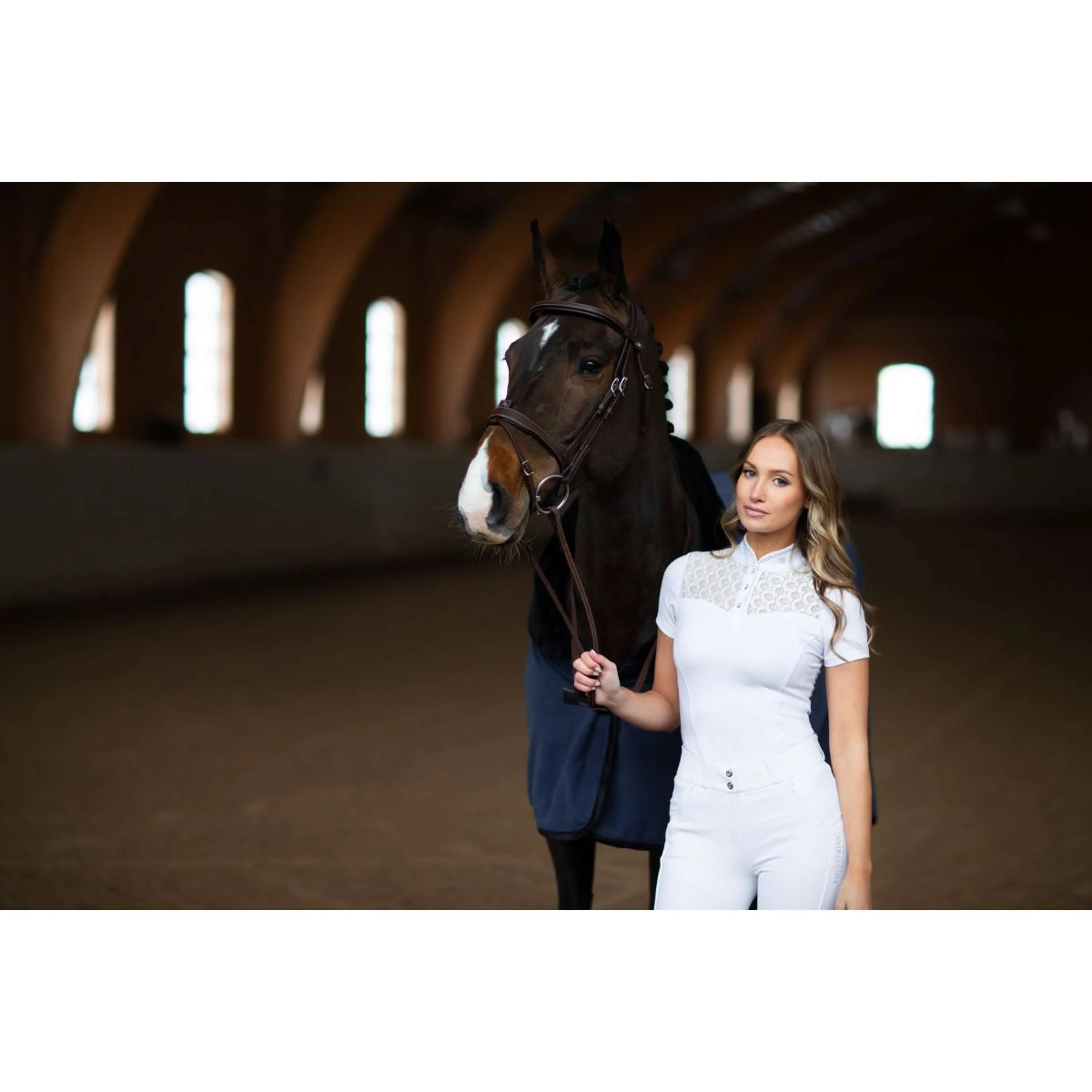 Equestrian Stockholm Maglietta da Competizione Crystal Champion Bianco - Image 8