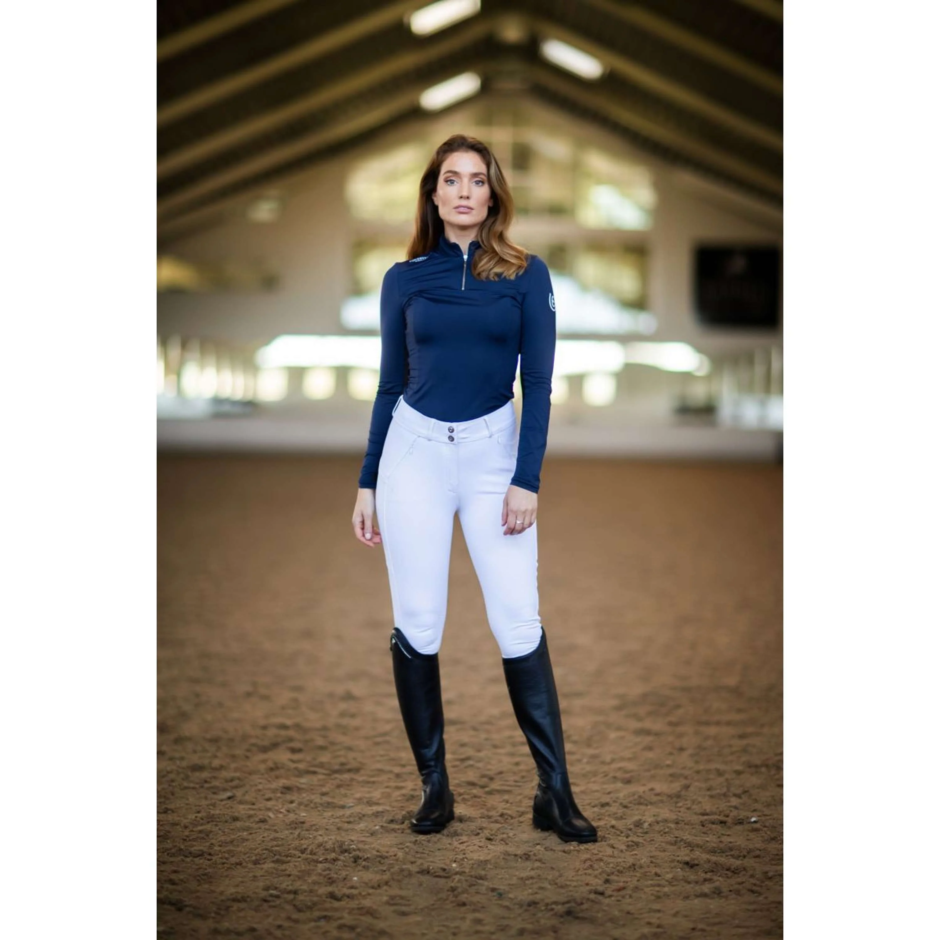 Equestrian Stockholm Pantaloni da Equitazione Elite Jump Bianco - Image 2