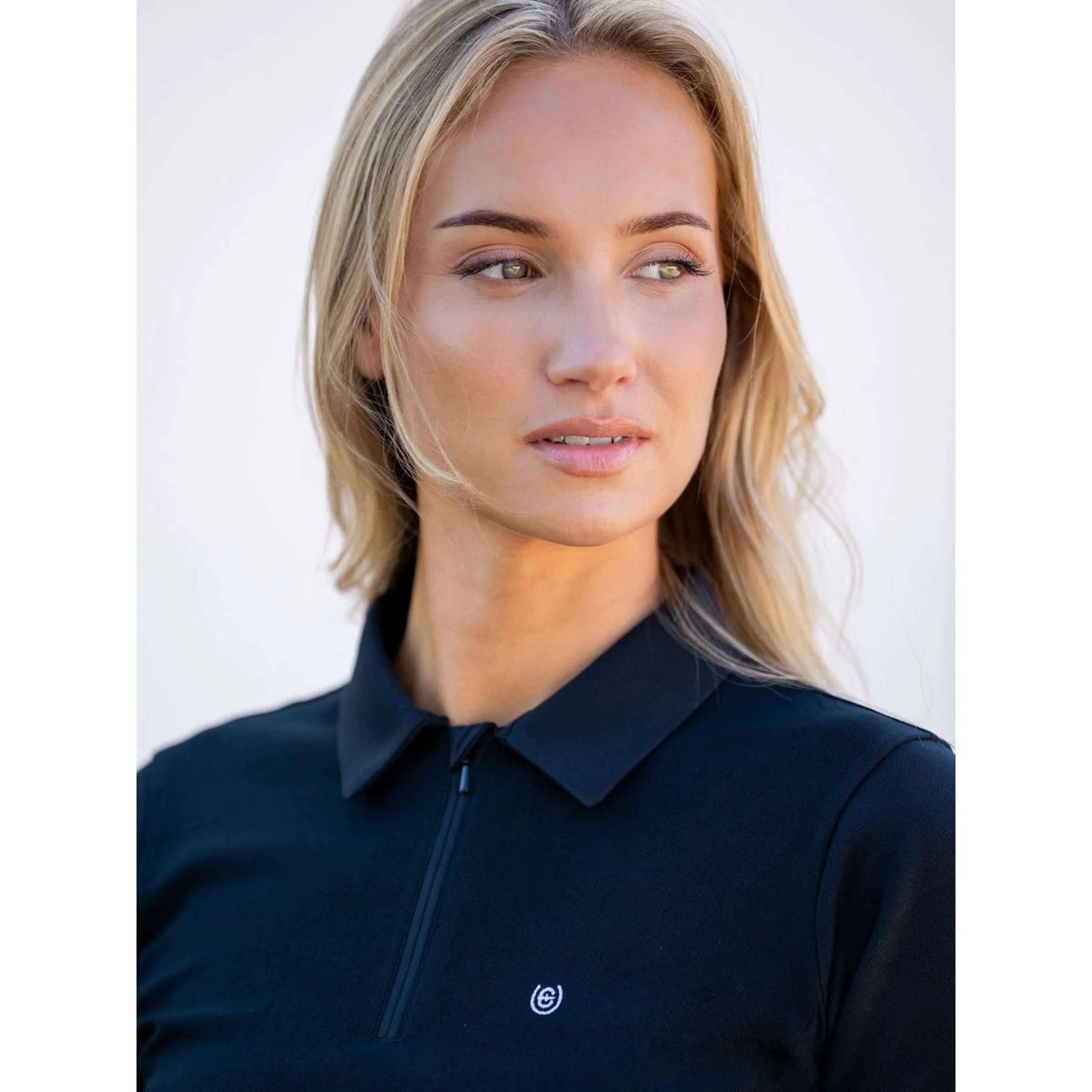 Equestrian Stockholm Poloshirt Zip Nero - Image 4