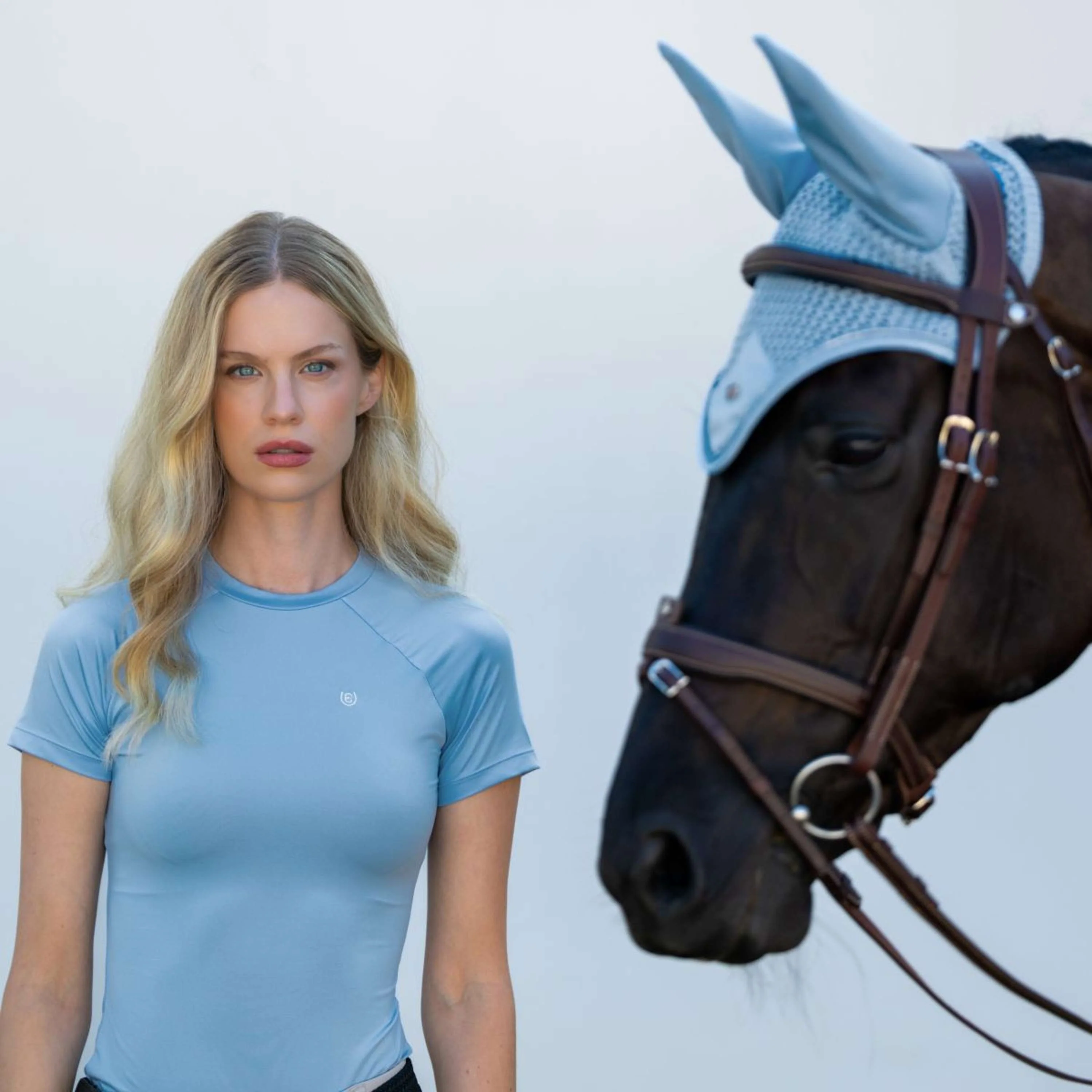 Equestrian Stockholm Cuffietta Modern Midsummer Blue - Image 3