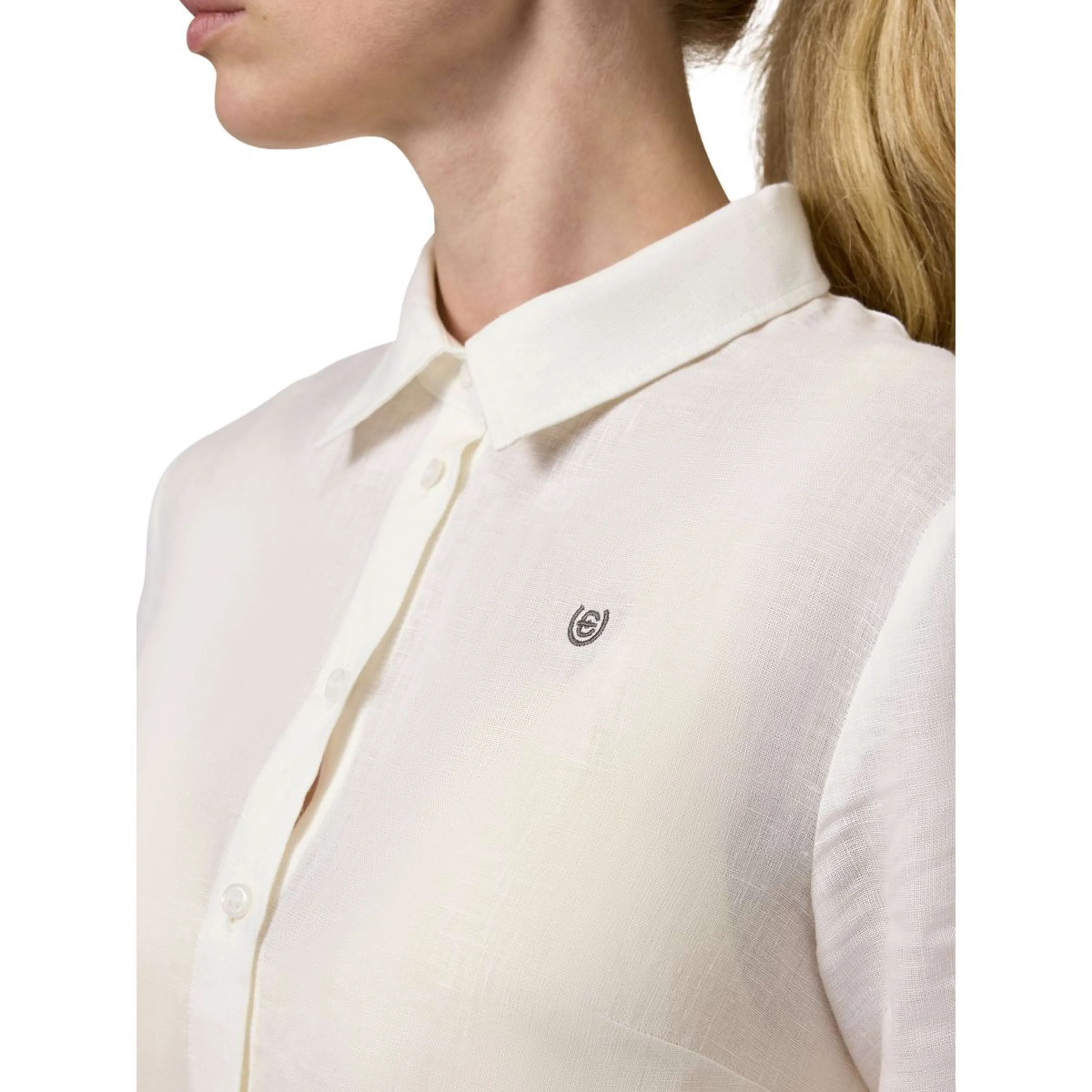 Equestrian Stockholm Maglietta Linen Bianco - Image 4