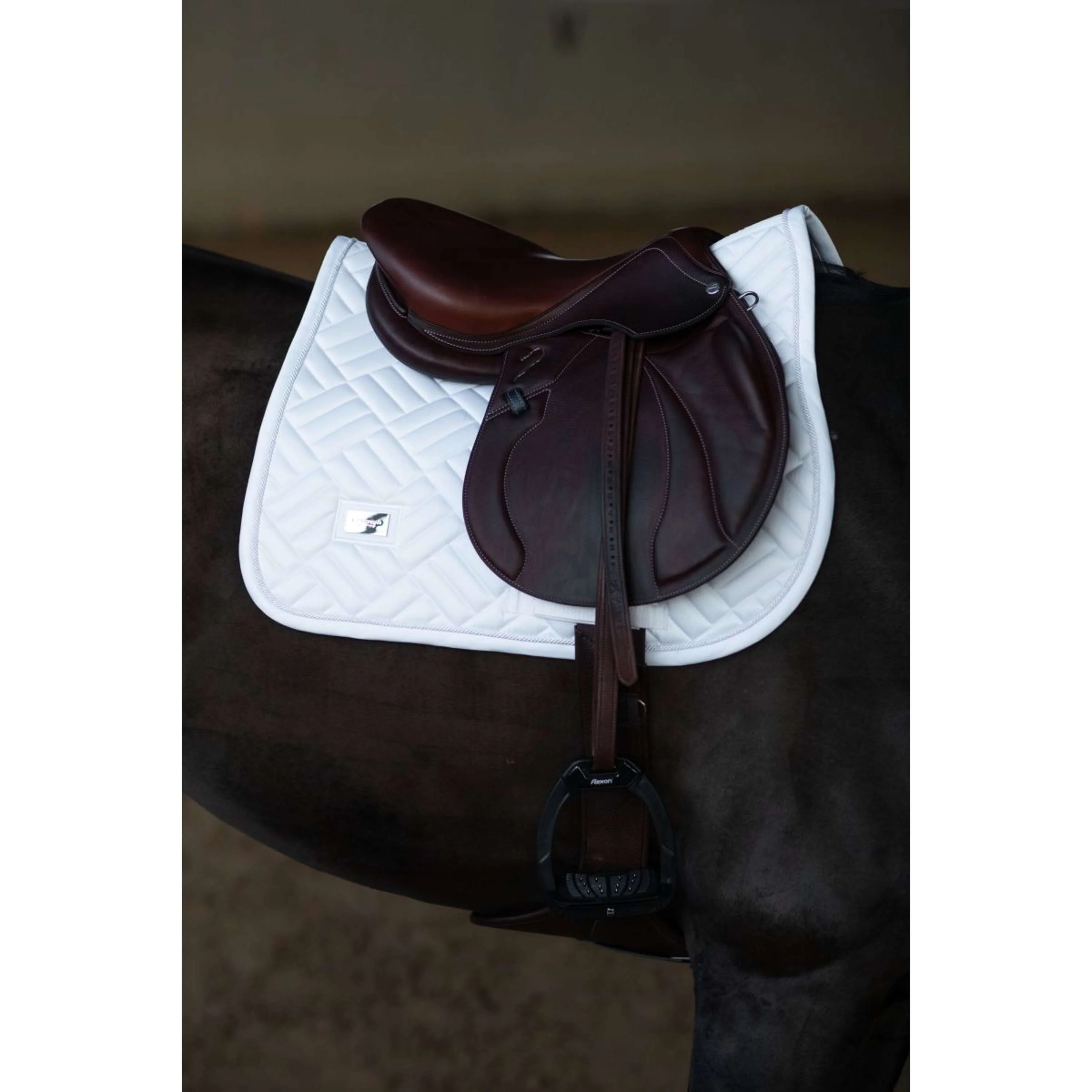 Equestrian Stockholm Sottosella Modern Saltando White Silver - Image 2