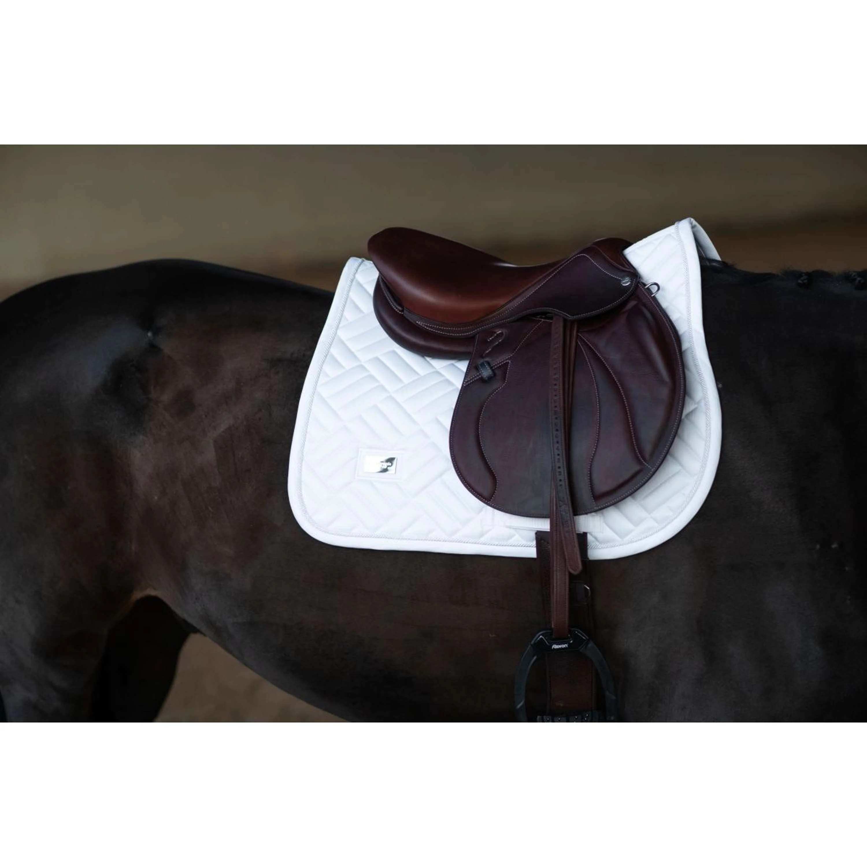 Equestrian Stockholm Sottosella Modern Saltando White Silver - Image 6