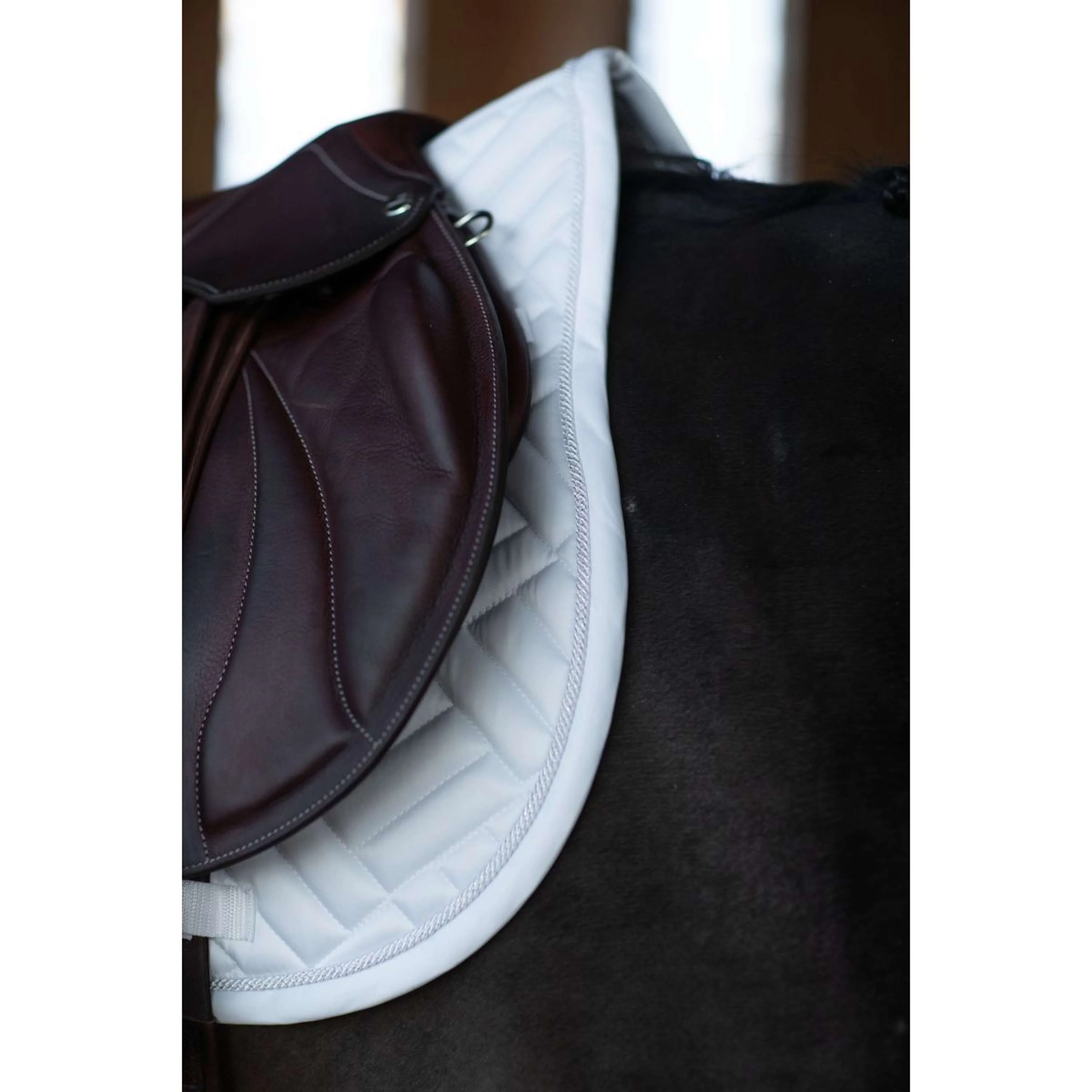 Equestrian Stockholm Sottosella Modern Saltando White Silver - Image 7
