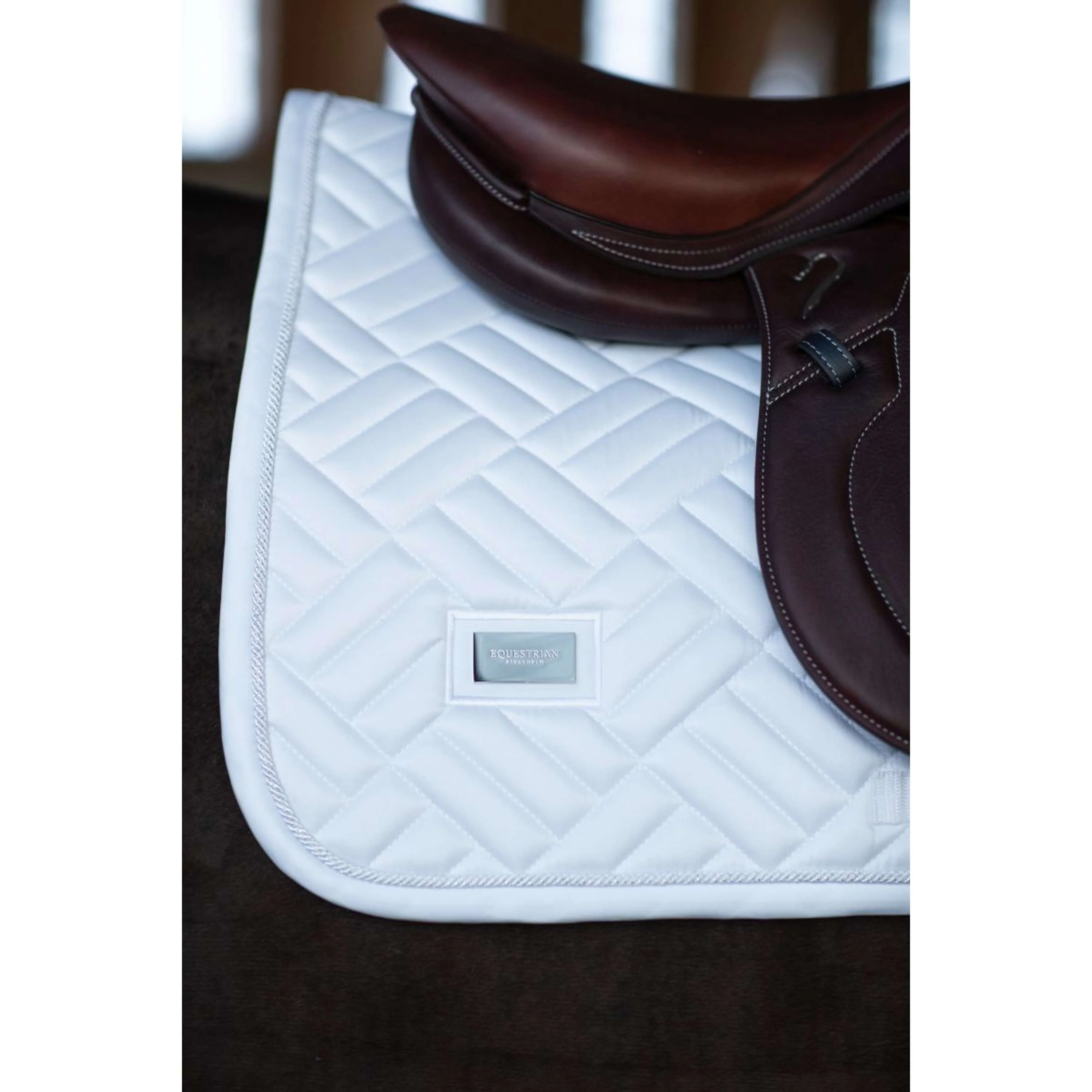 Equestrian Stockholm Sottosella Modern Saltando White Silver - Image 8