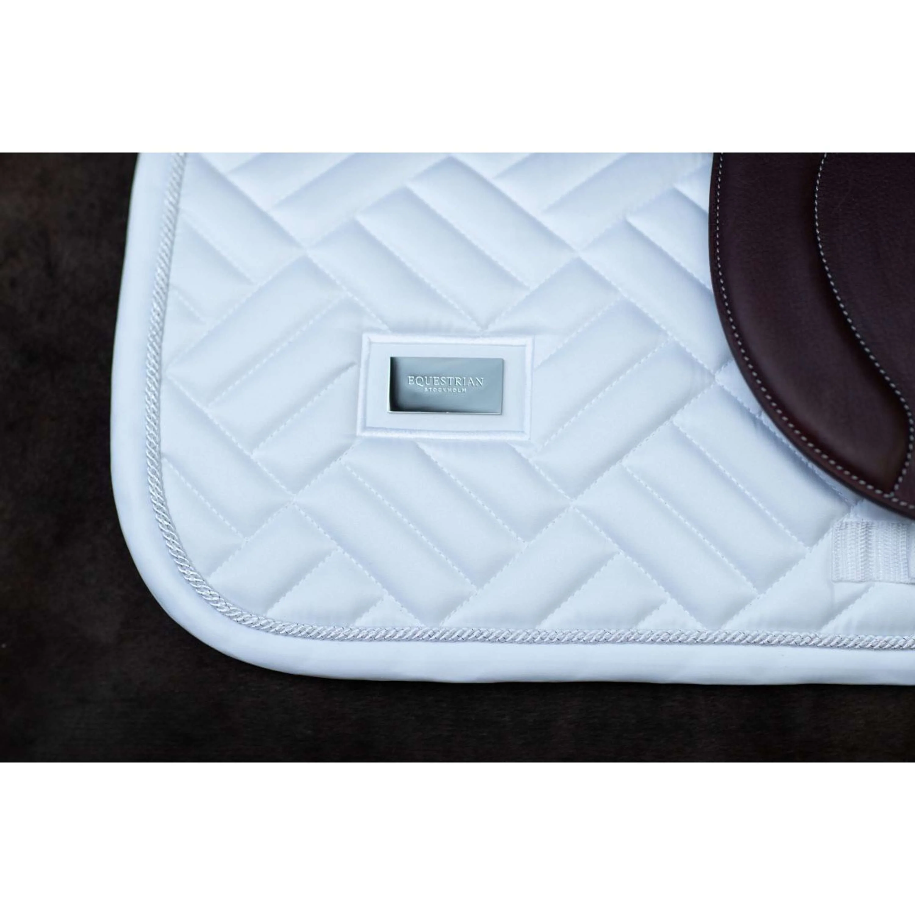 Equestrian Stockholm Sottosella Modern Saltando White Silver - Image 9