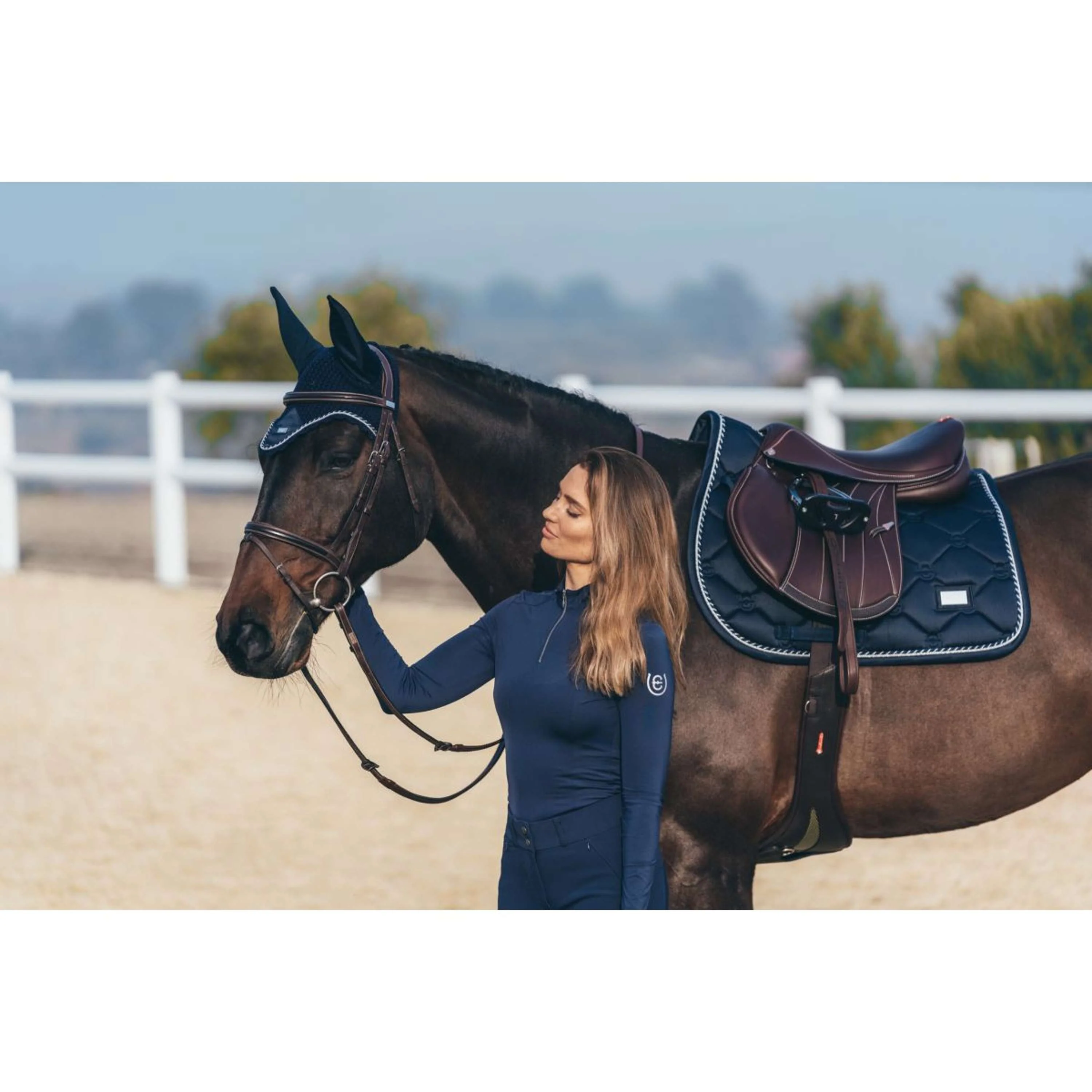 Equestrian Stockholm Sottosella Saltando Blu notte - Image 6