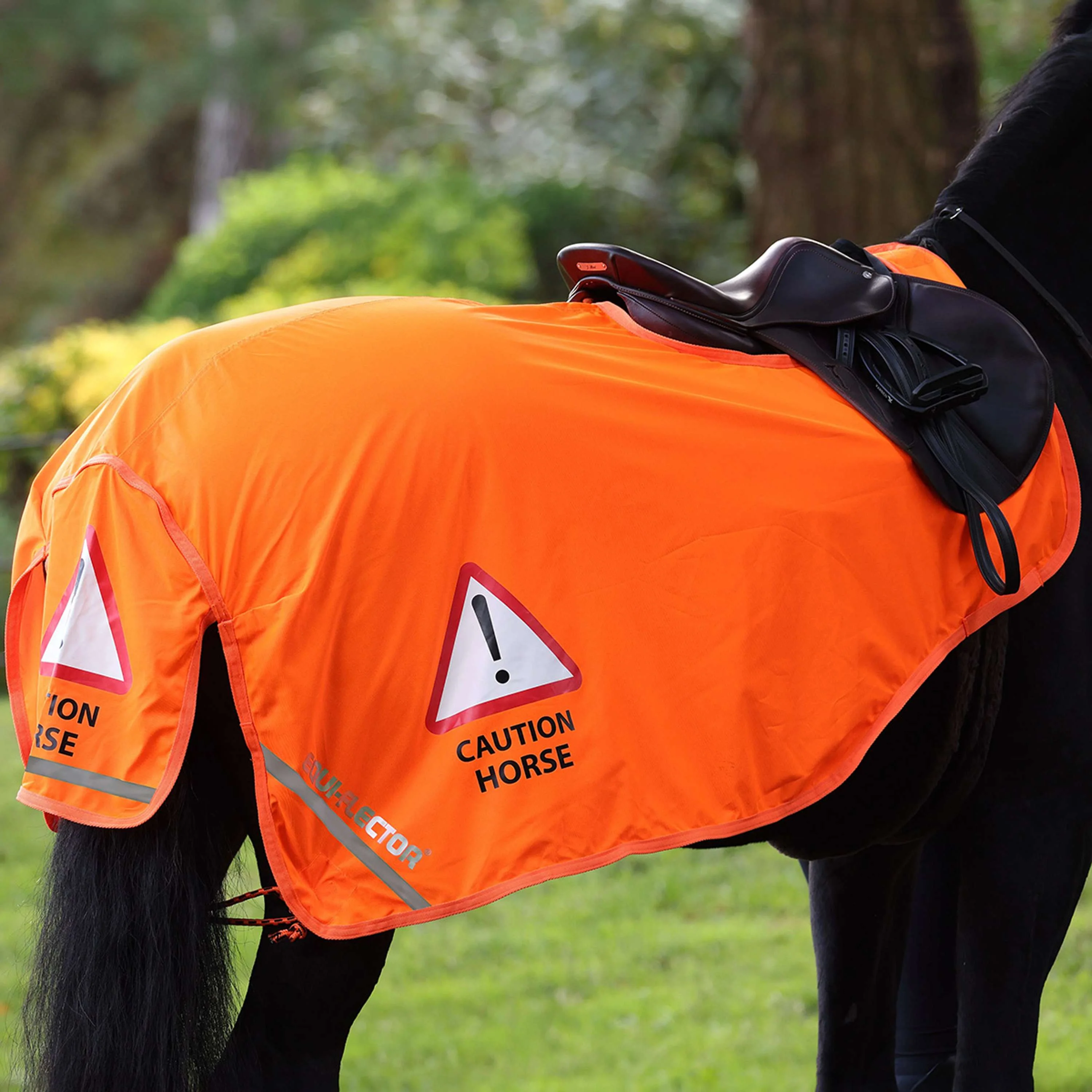 Equi-Flector by Shires Coperta da esercizio Mesh Arancia