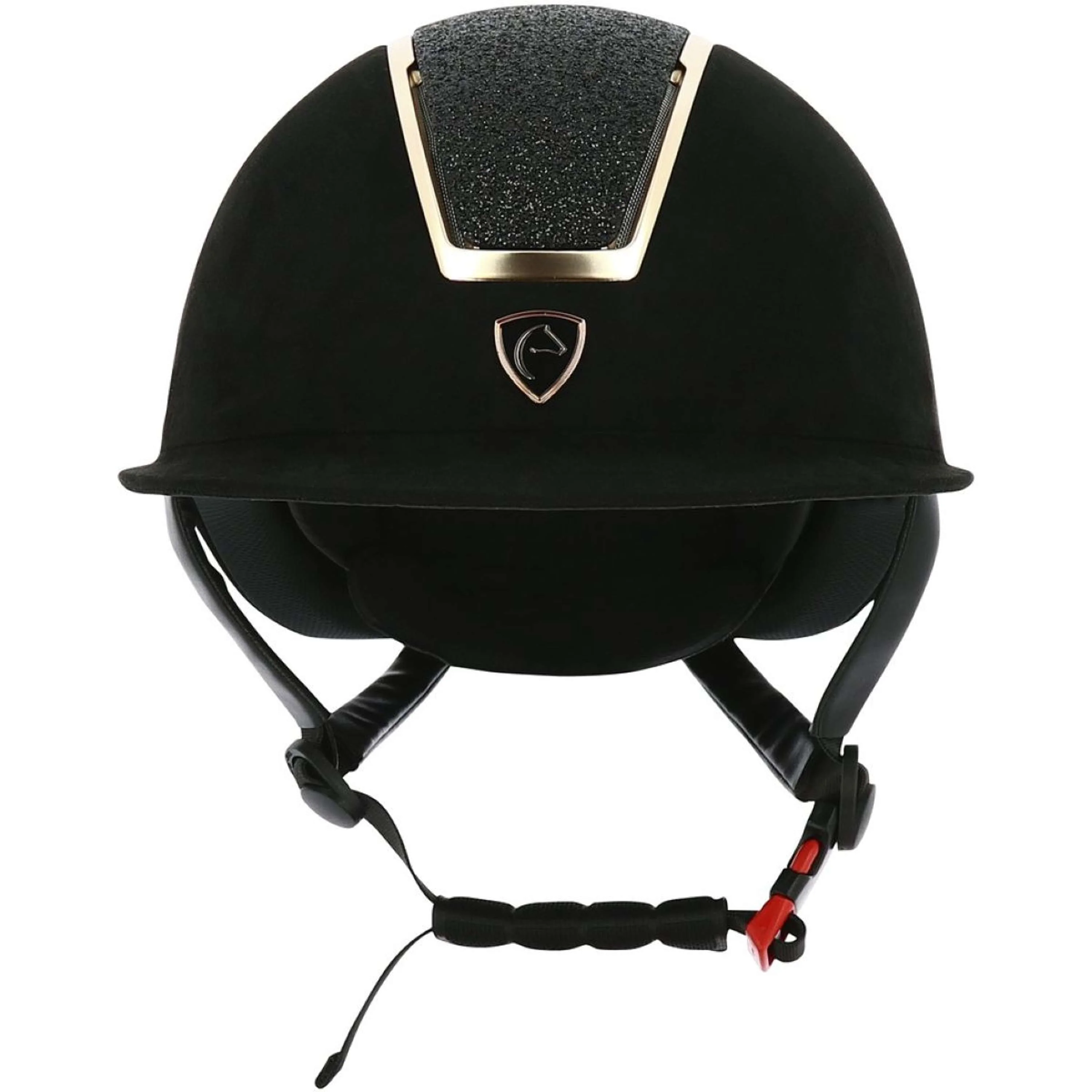 EQUITHÈME Casco da equitazione Glint Lamé Nero/Oro rosa - Image 5