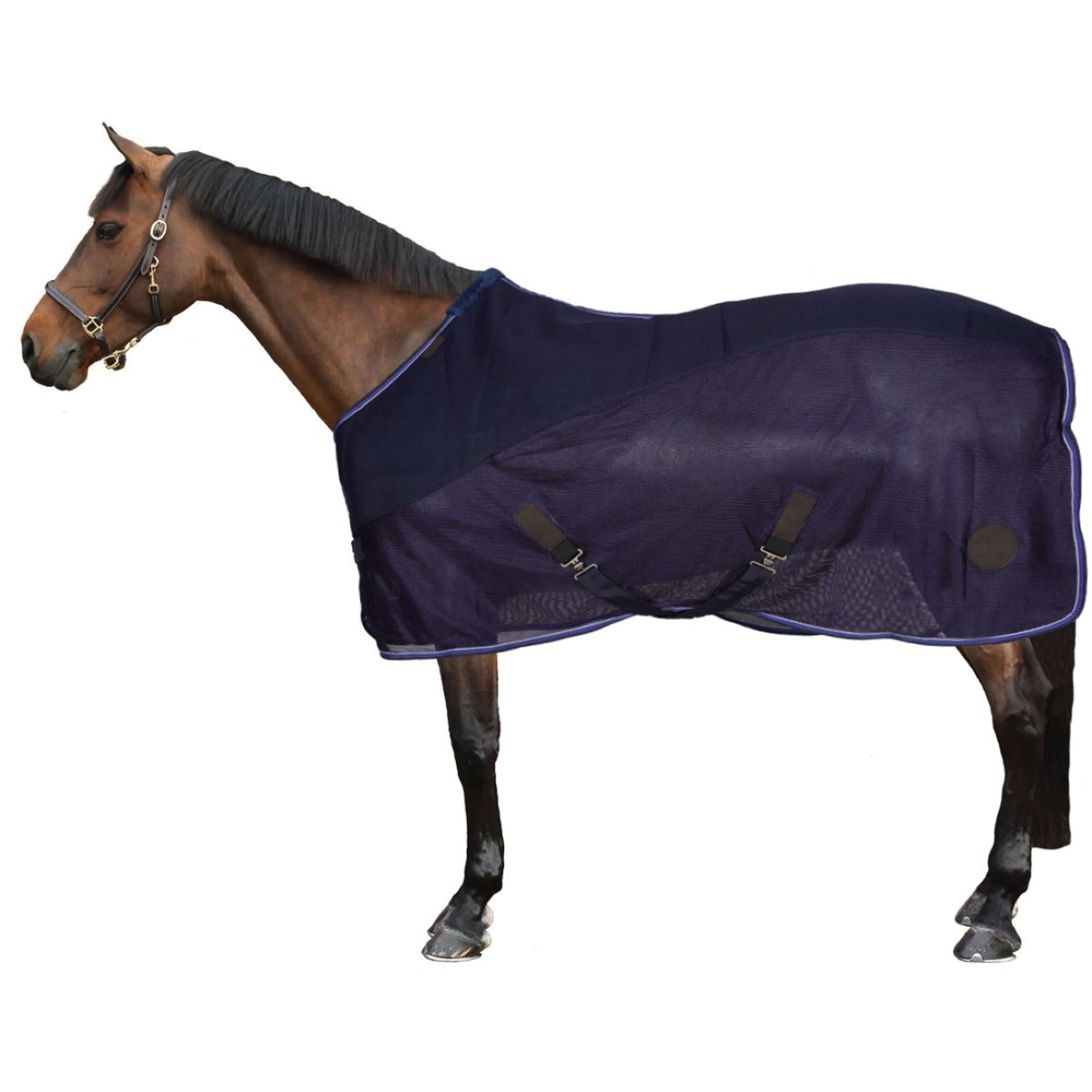 EQUITHÈME Coperta Antimosche Classic 3D Mesh Navy - Image 3