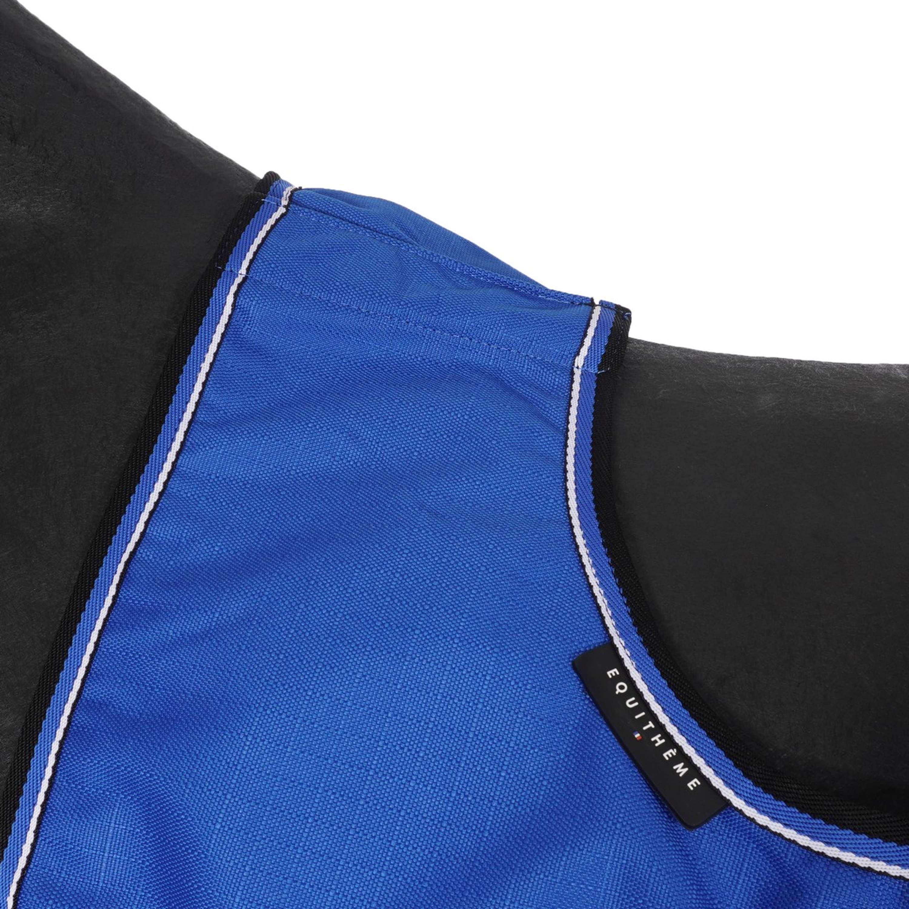 EQUITHÈME Coperta da esercizio Tyrex 1200D Fleece Blu/Nero - Image 2