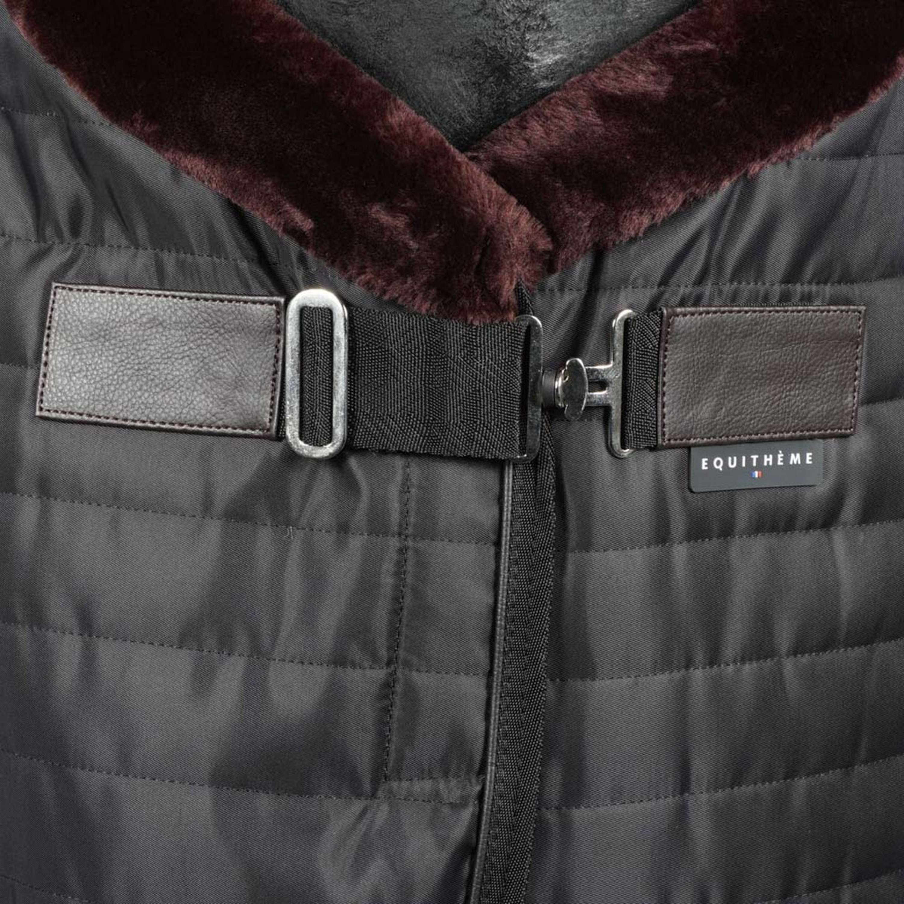 EQUITHÈME Coperta da scuderia Teddy Nero/Marrone - Image 2