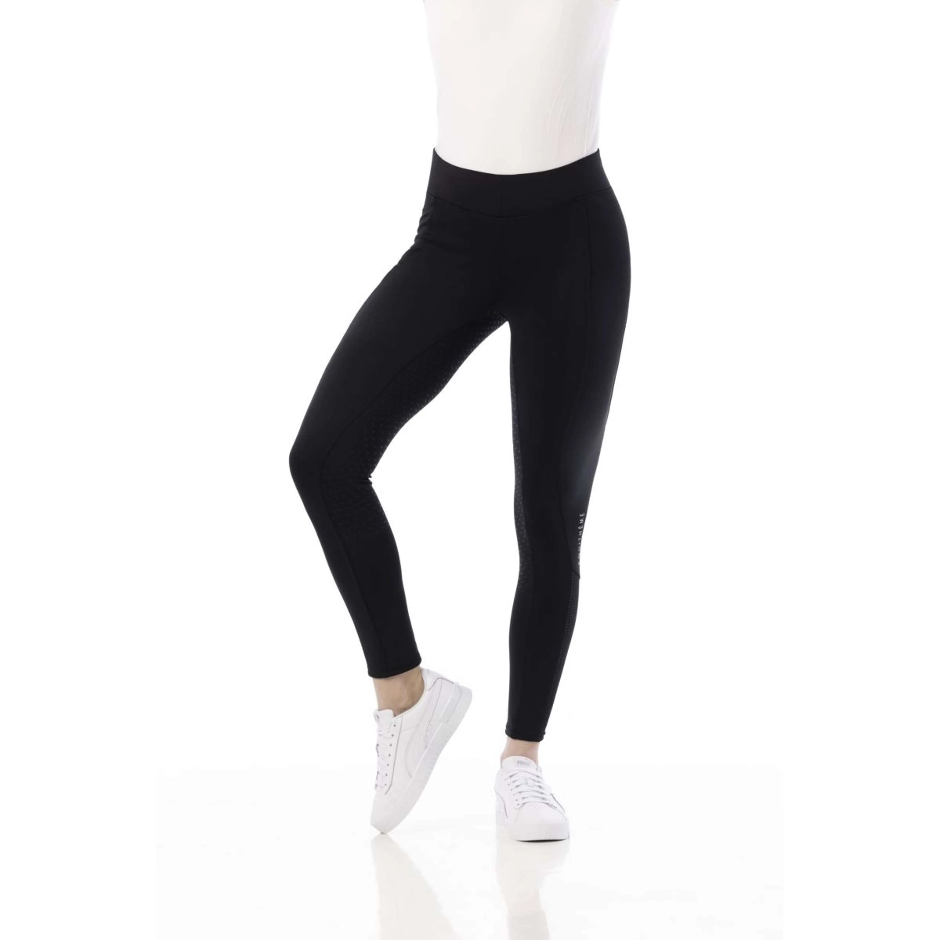 EQUITHÈME Leggings da Equitazione Brigitte Nero - Image 3