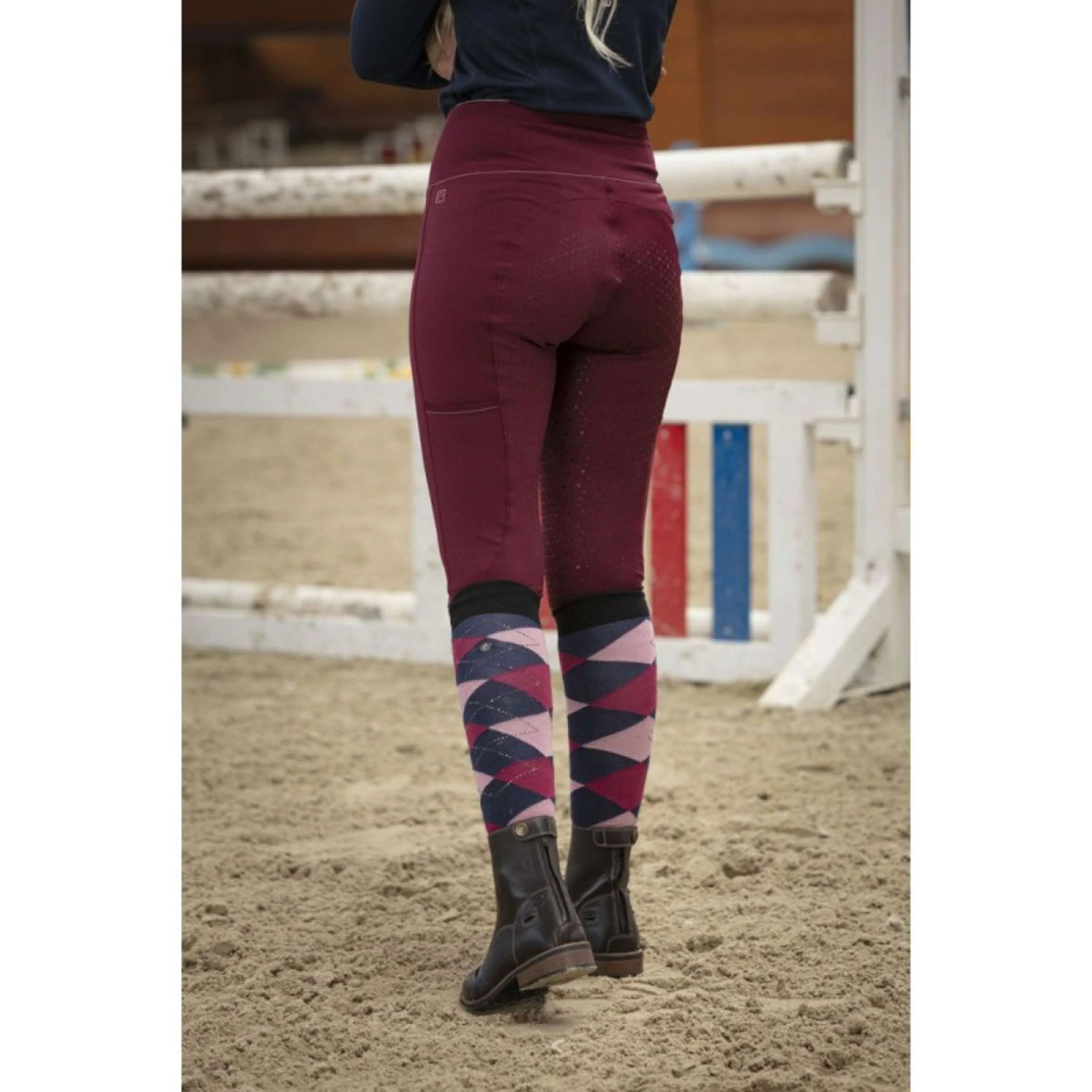 EQUITHÈME Leggings da Equitazione Lyly Rosso scuro - Image 6