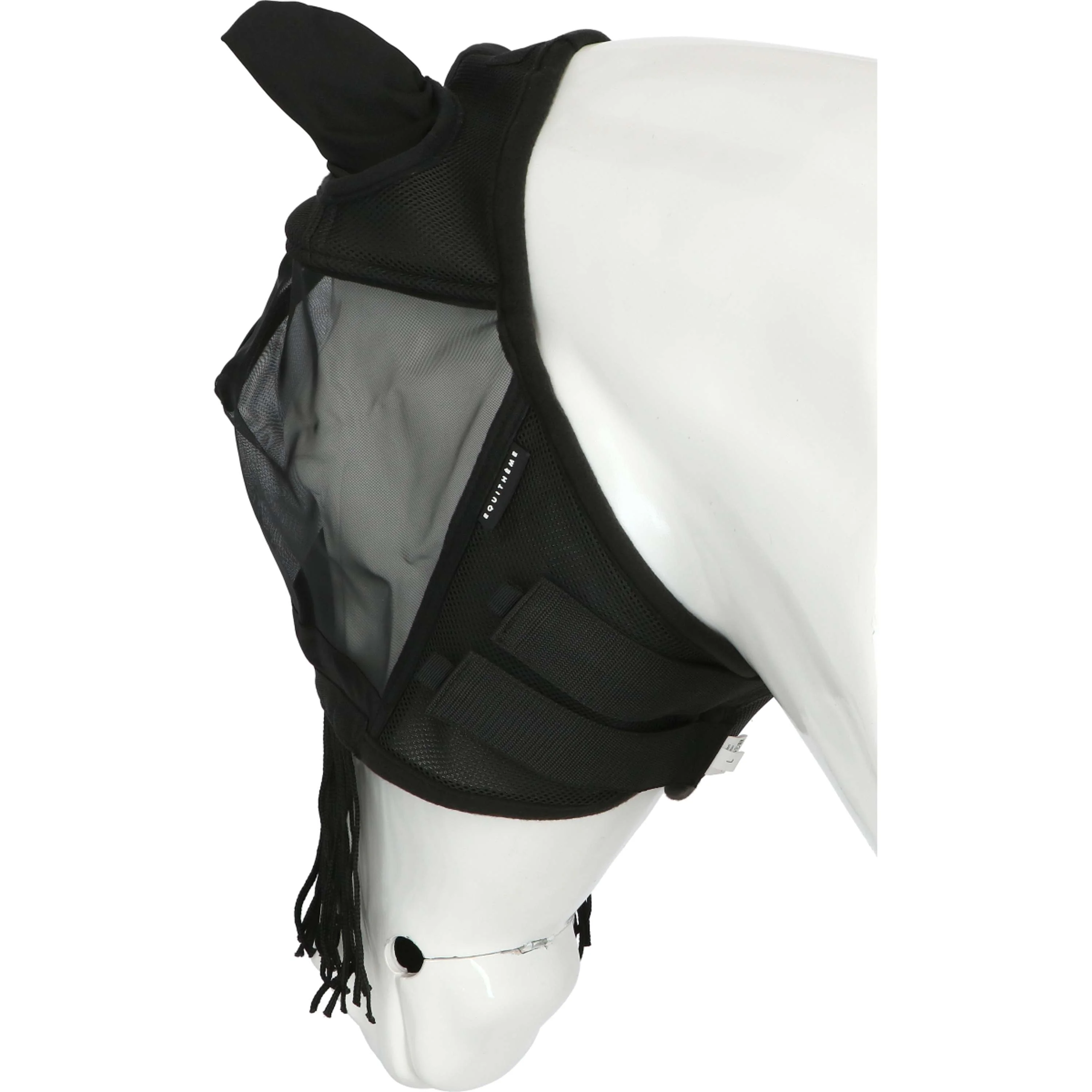 EQUITHÈME Maschera per Mosche Franges con Protezione UV Nero - Image 6