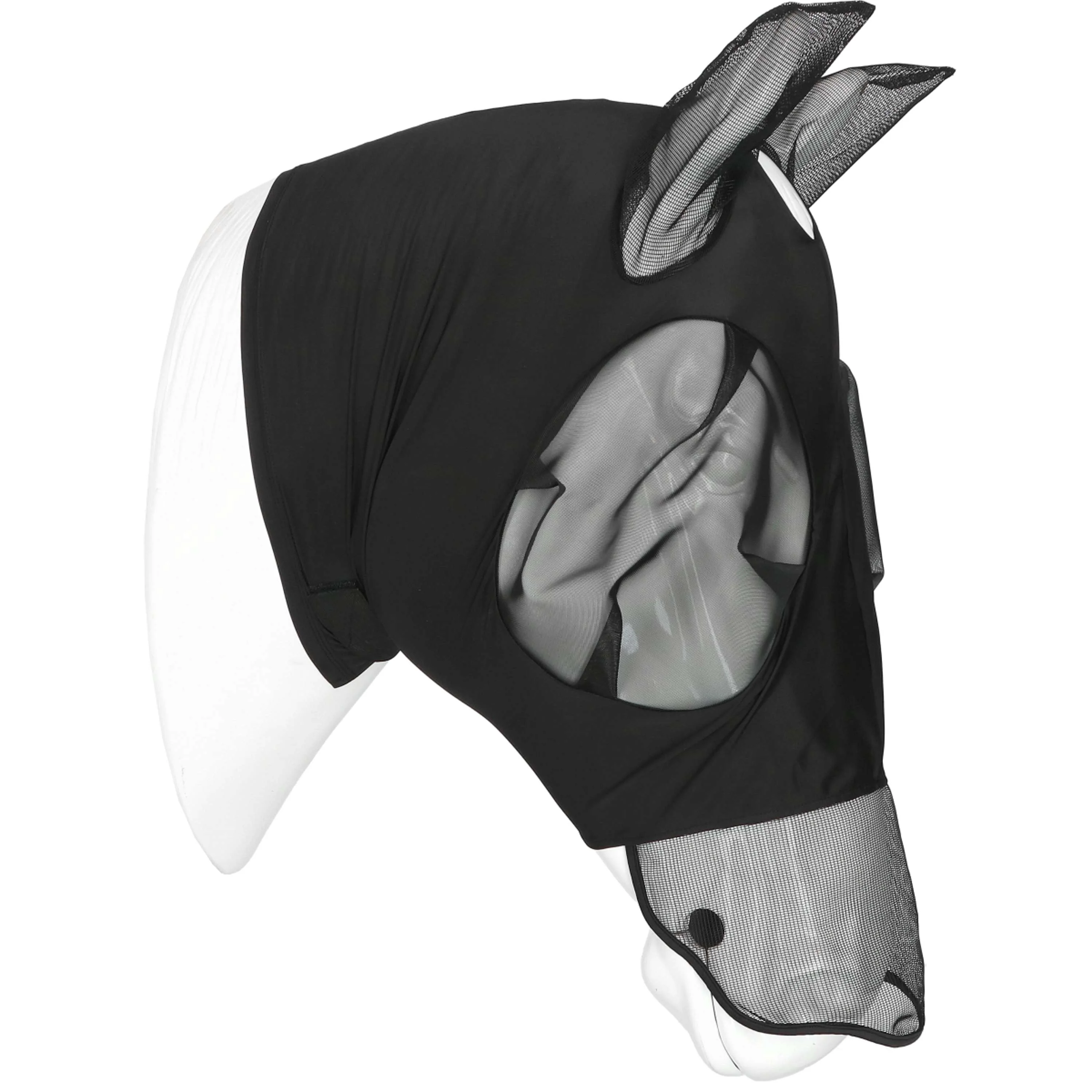 EQUITHÈME Maschera per Mosche Hood con Protezione UV Nero - Image 3
