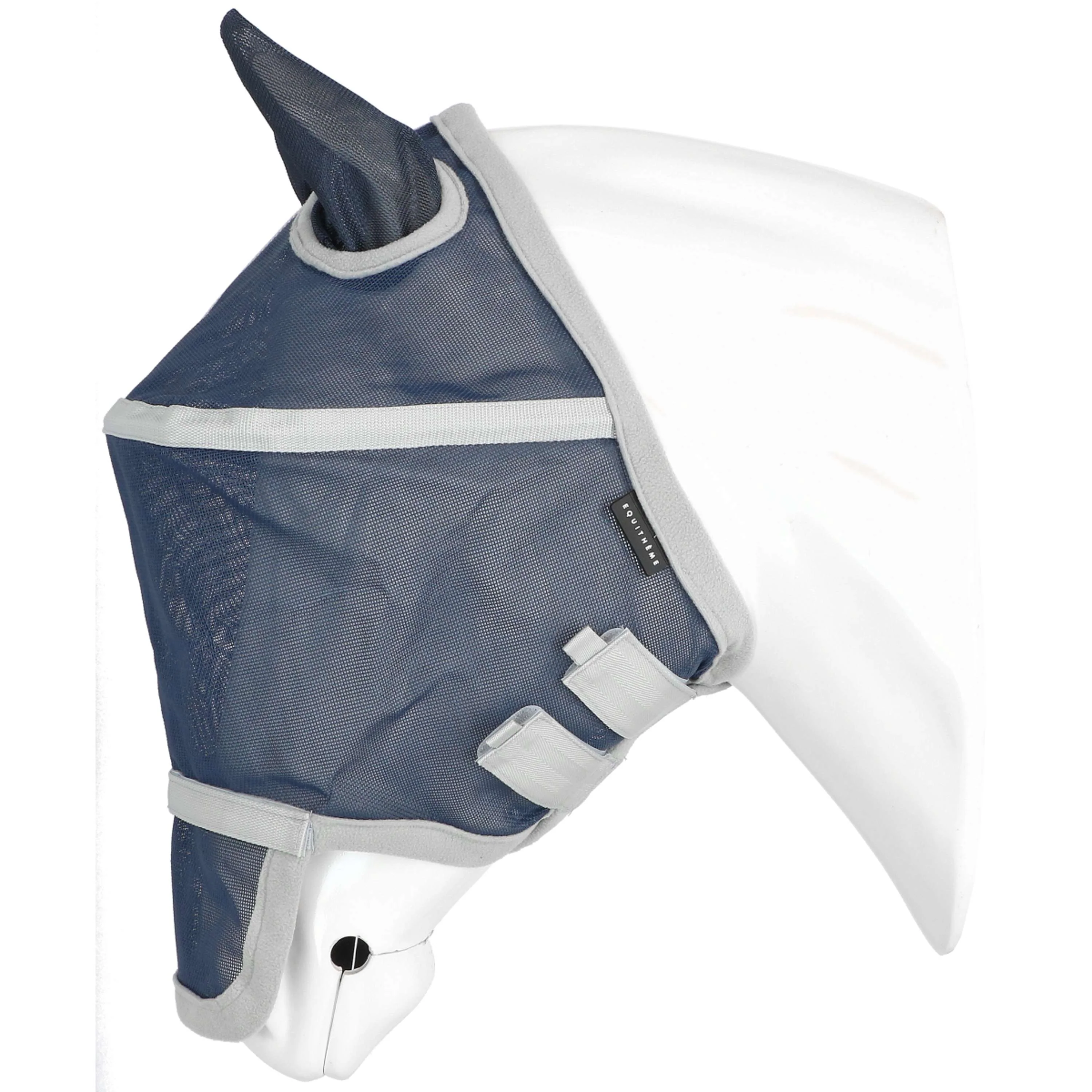EQUITHÈME Maschera Antimosche Hoop con Protezione UV Navy - Image 4