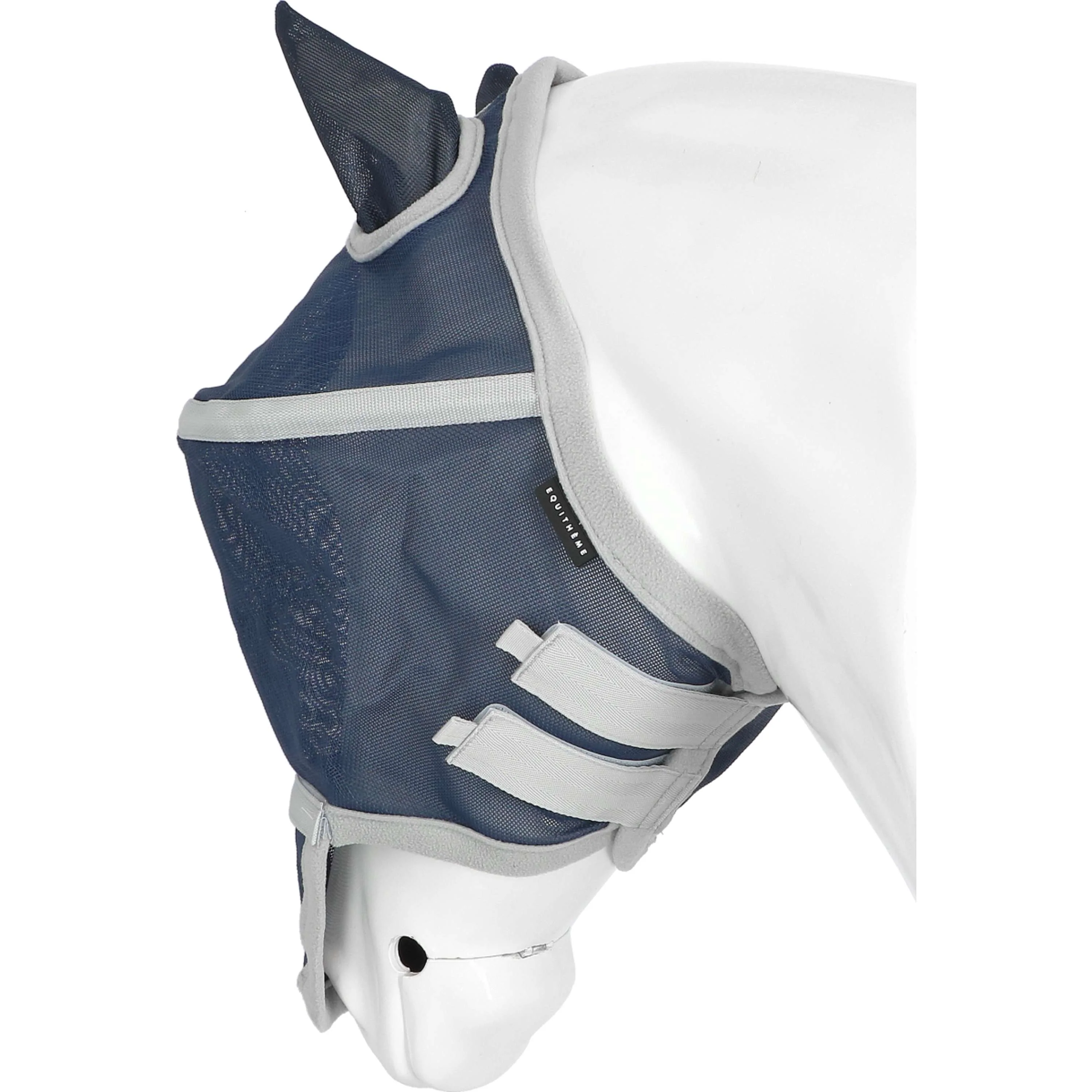 EQUITHÈME Maschera Antimosche Hoop con Protezione UV Navy - Image 6