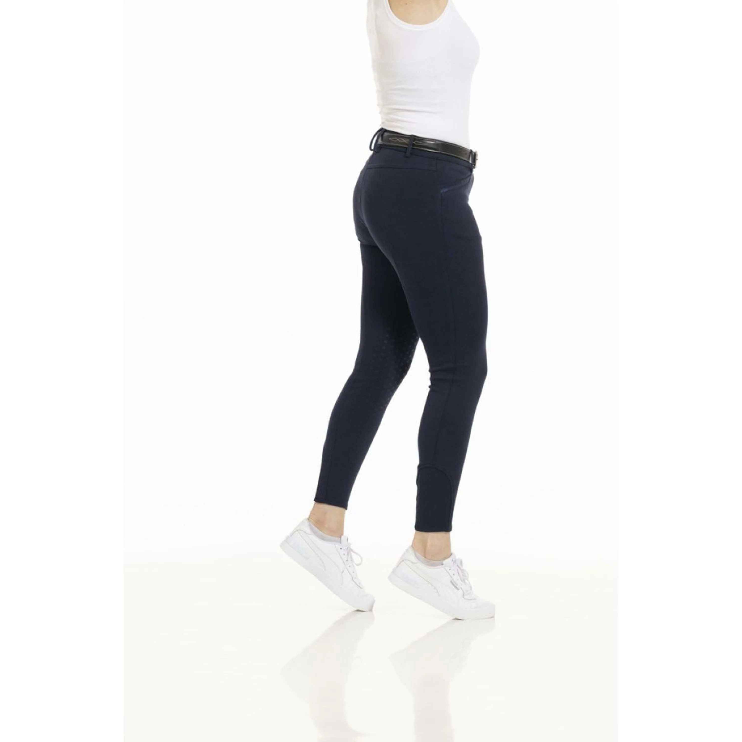 EQUITHÈME Calzoni Kim Organic Cotton Navy - Image 5