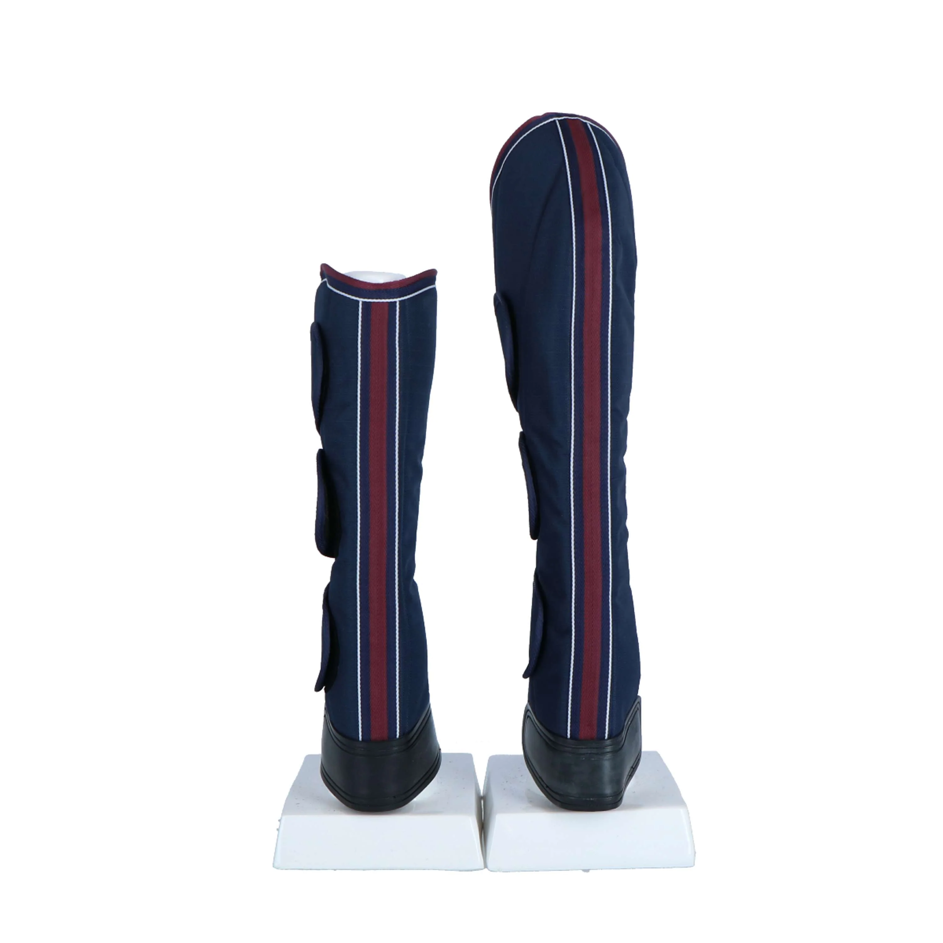 EQUITHÈME Protettori da trasporto Blu navy/Borgogna/Bianco - Image 5
