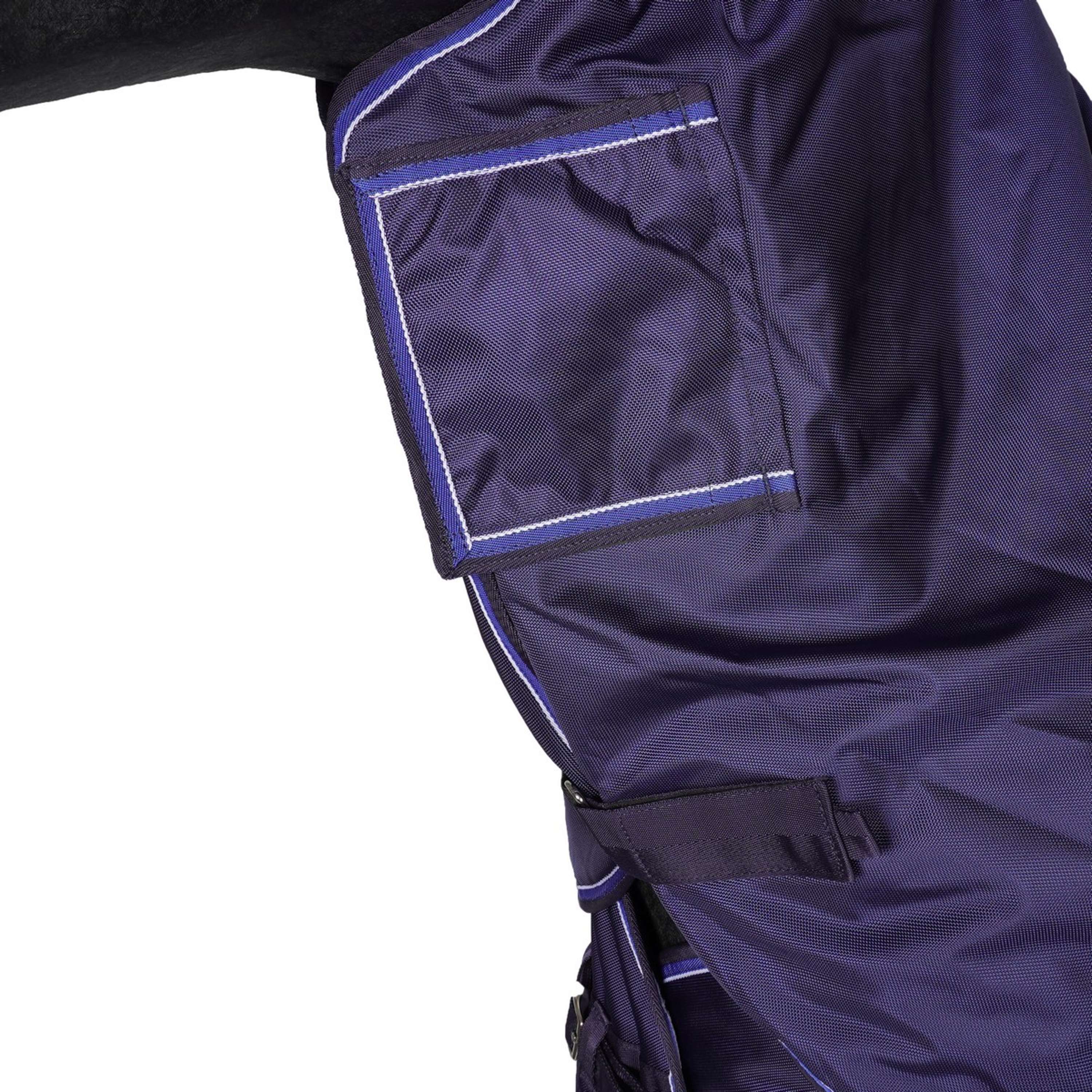 EQUITHÈME Tappeto da Esterno Pro Series Tyrex 1680D 220g con collo Navy - Image 4