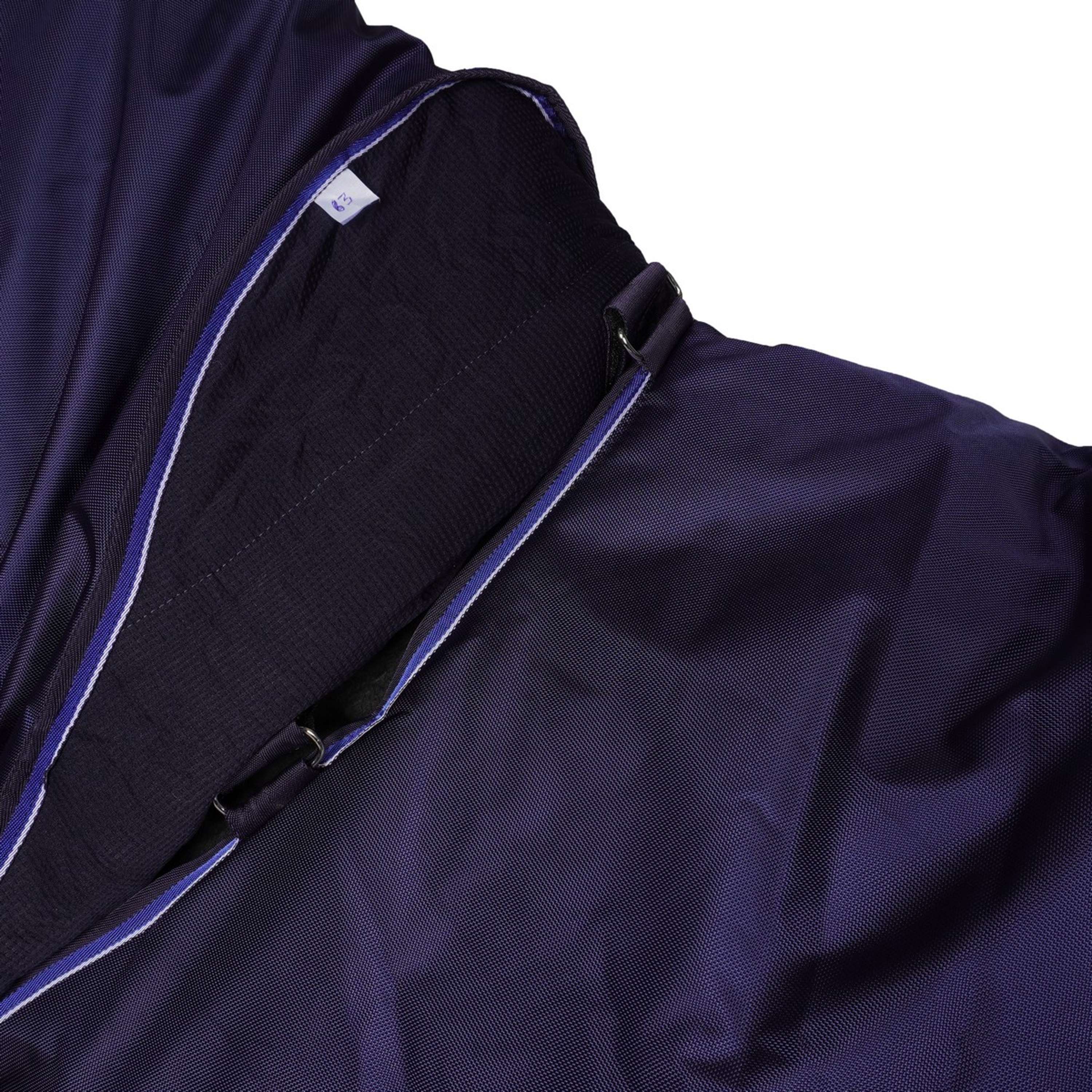 EQUITHÈME Tappeto da Esterno Pro Series Tyrex 1680D 220g con collo Navy - Image 5