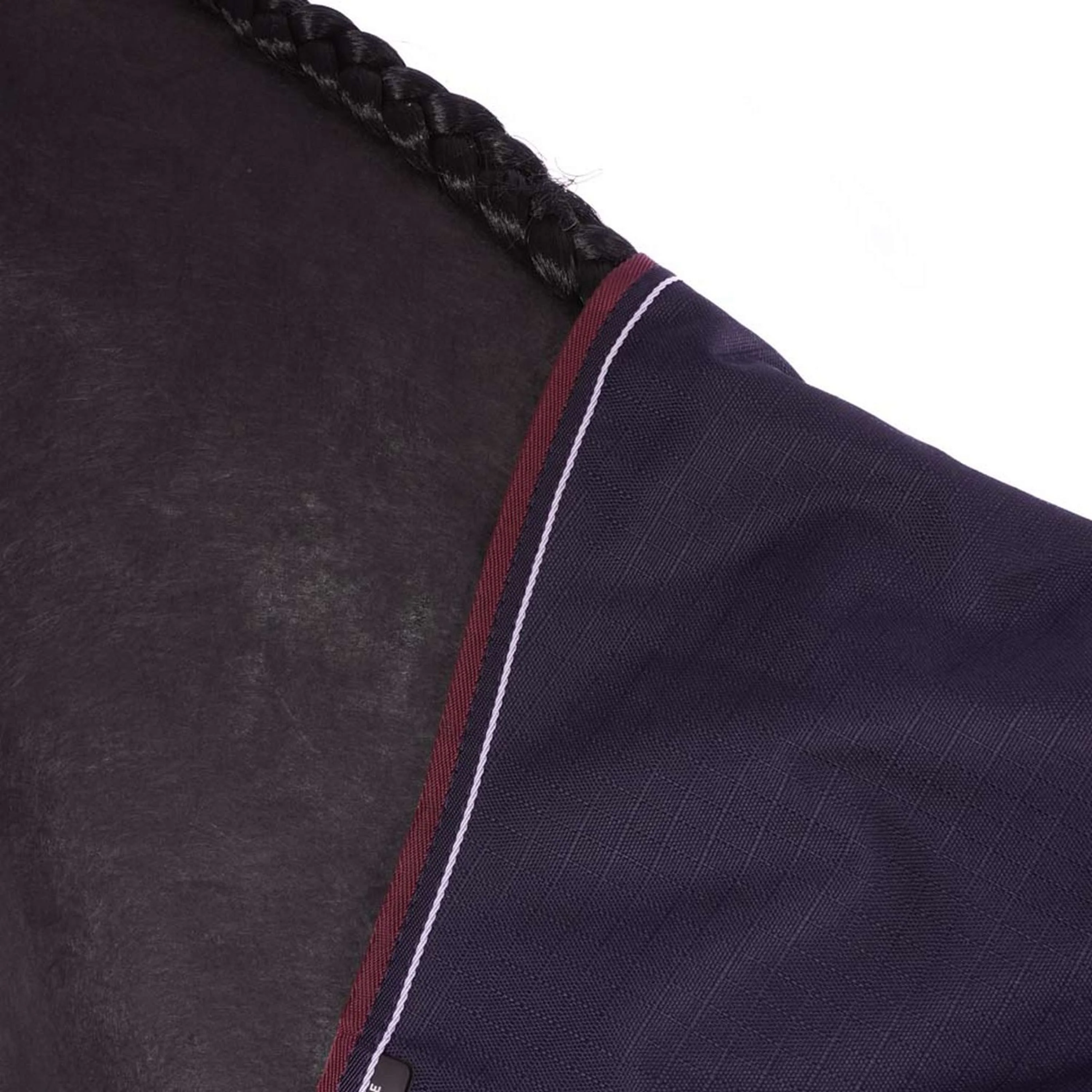 EQUITHÈME Tappeto da Esterno Tyrex 1200D 0g con Mezza Collo Navy/Bordeaux - Image 8