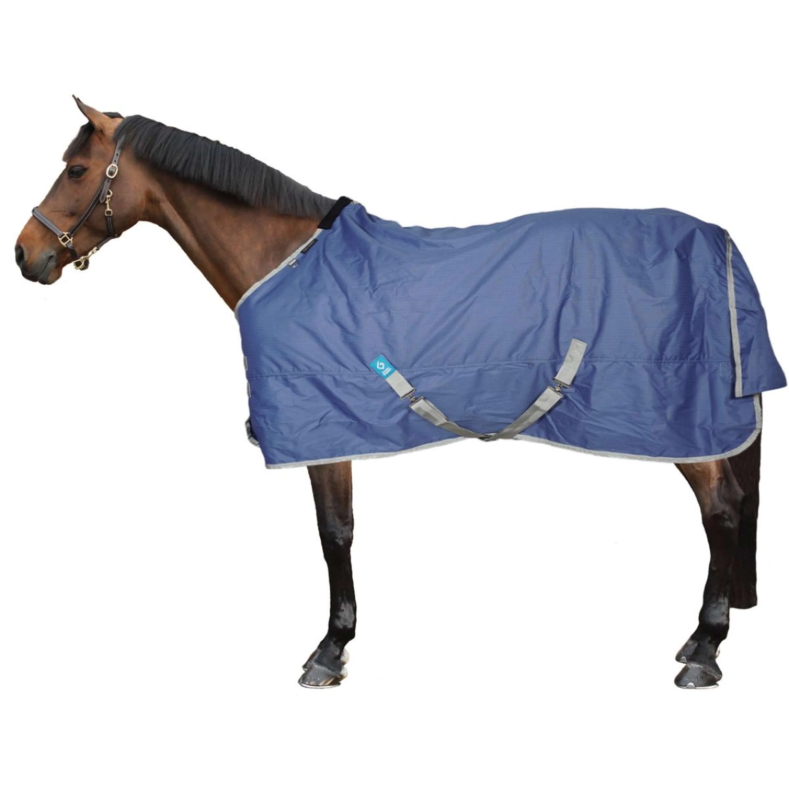 EQUITHÈME Tappeto da Esterno Tyrex 600D 150g Riciclato Navy - Image 2