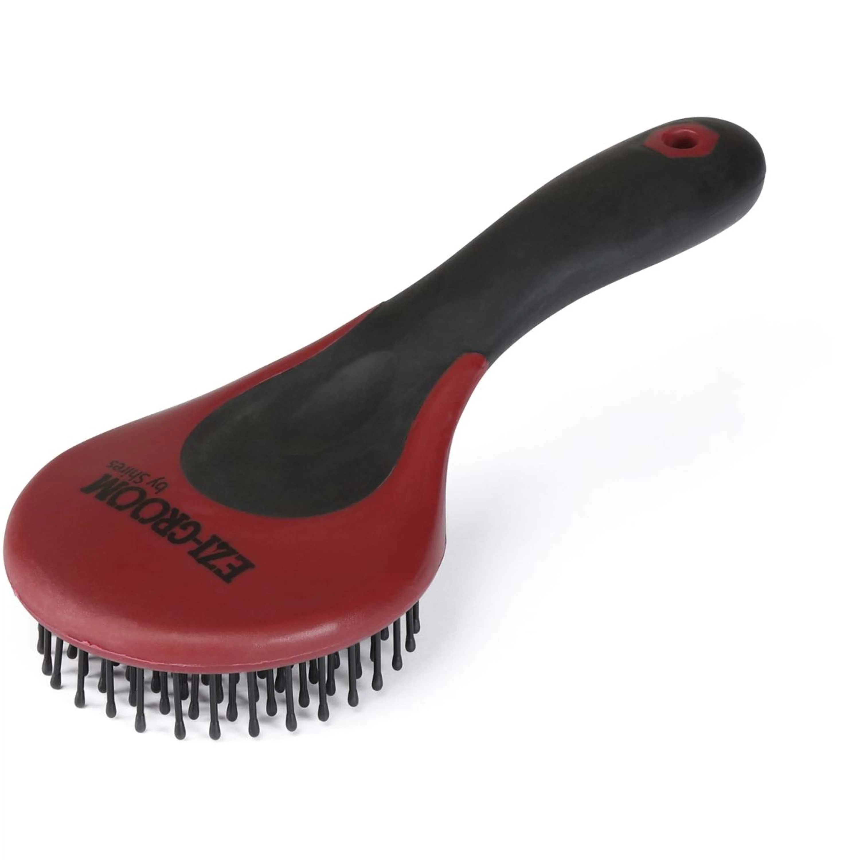 Ezi-groom by Shires Spazzola per criniera e coda Borgogna