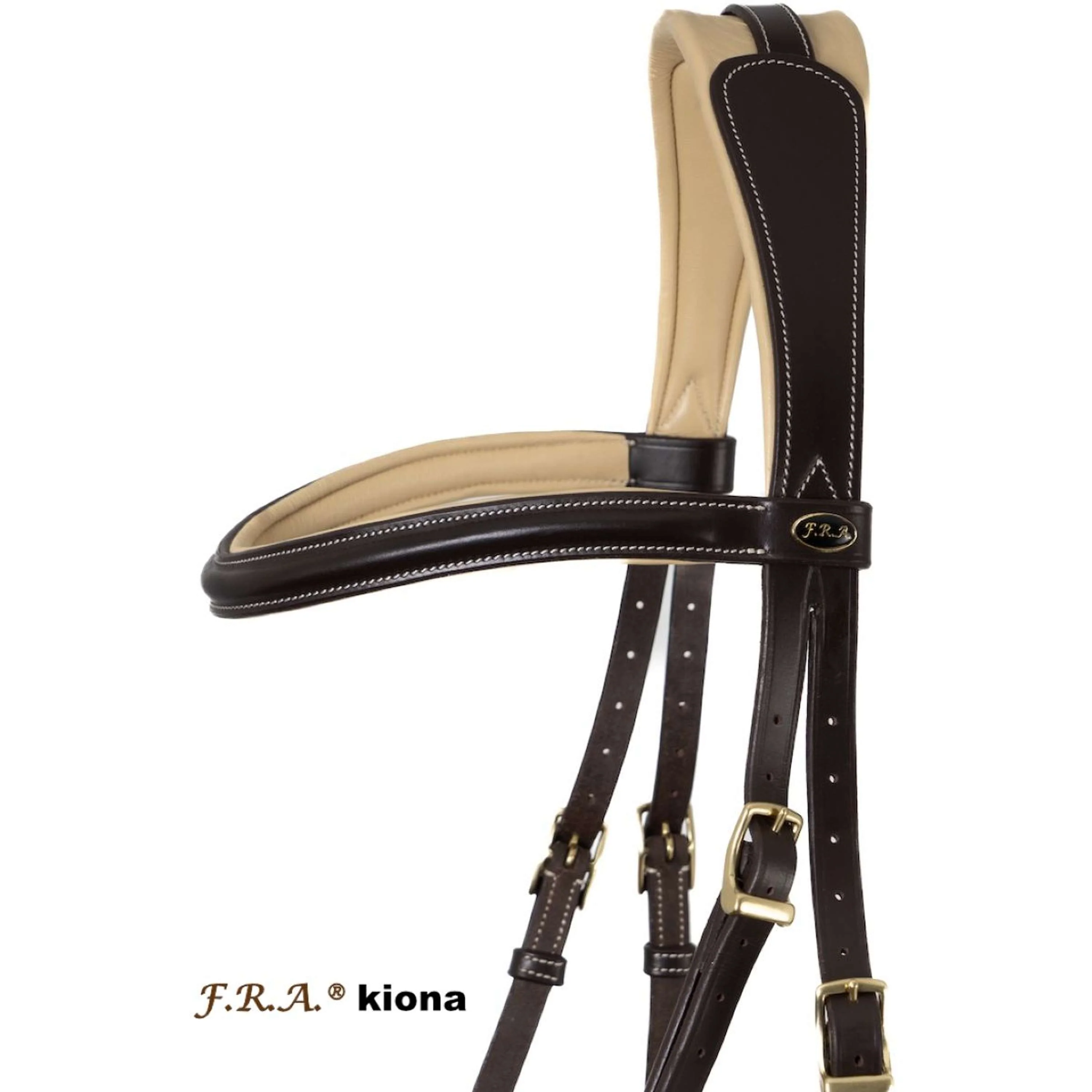 F.R.A. Briglia senza Morso Kiona Marrone/Beige - Image 2