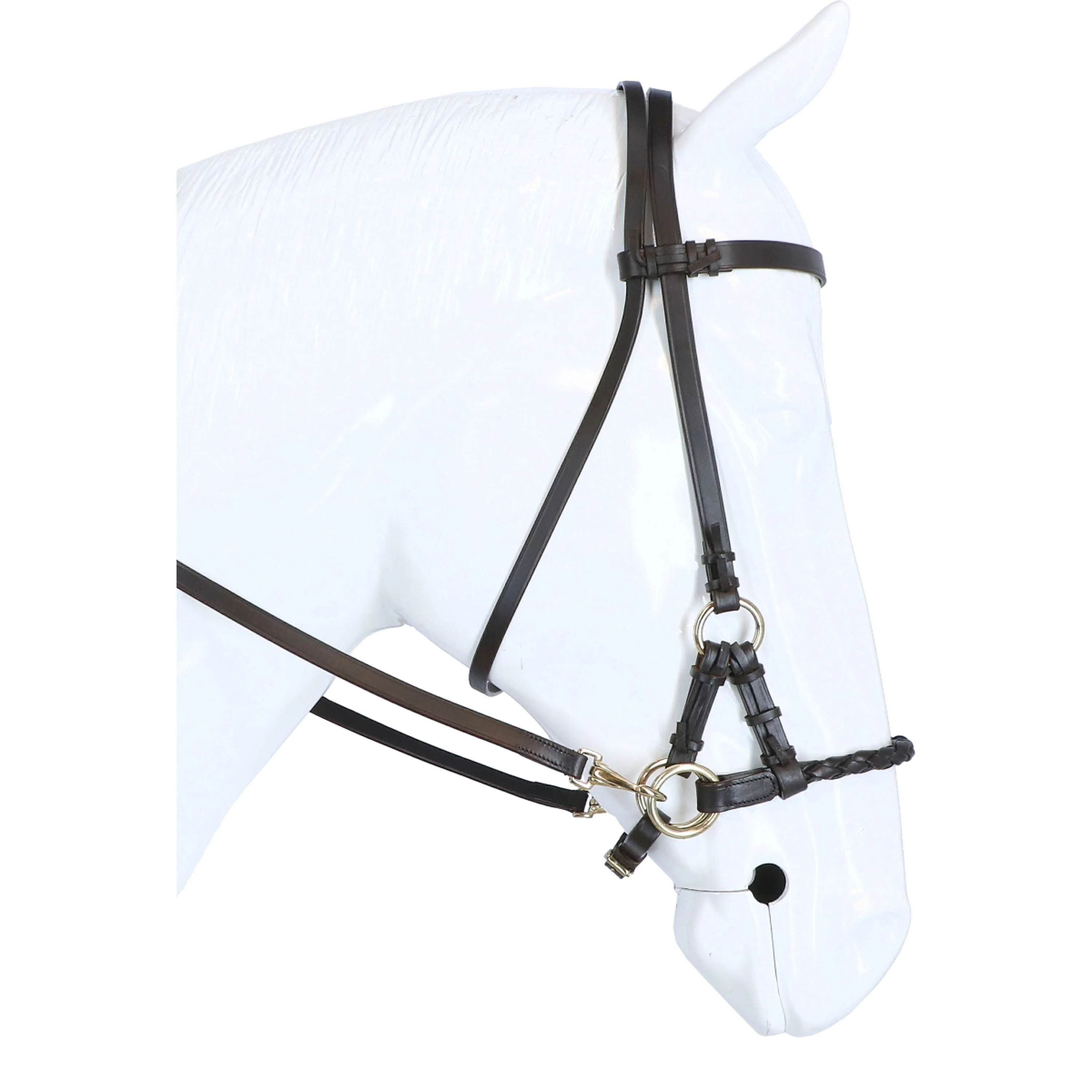 F.R.A. Briglia senza Morso Pariba Side Pull Metallo marrone/ottone - Image 4