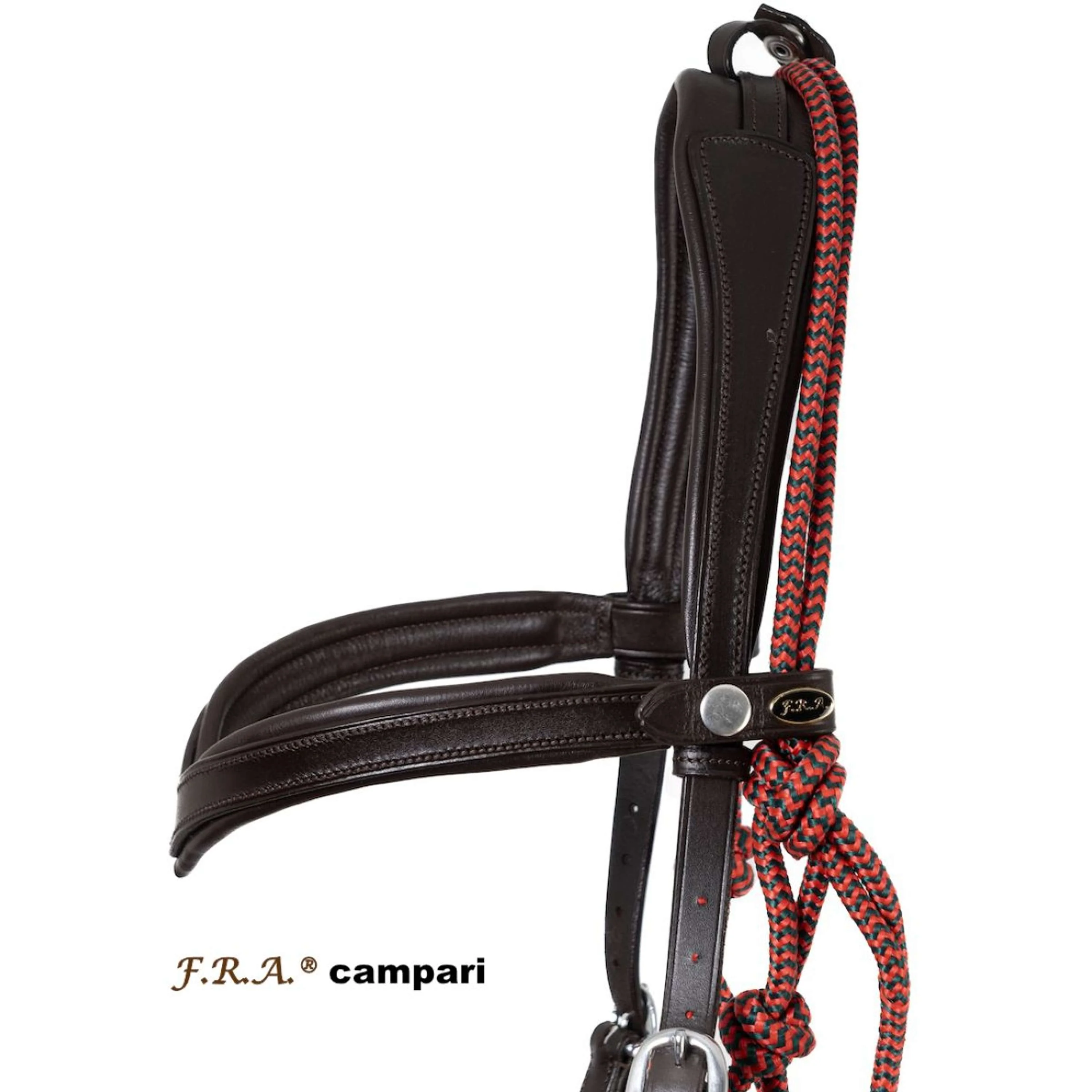 F.R.A. Combinazione Testiera-Capezón Campari Marrone - Image 2