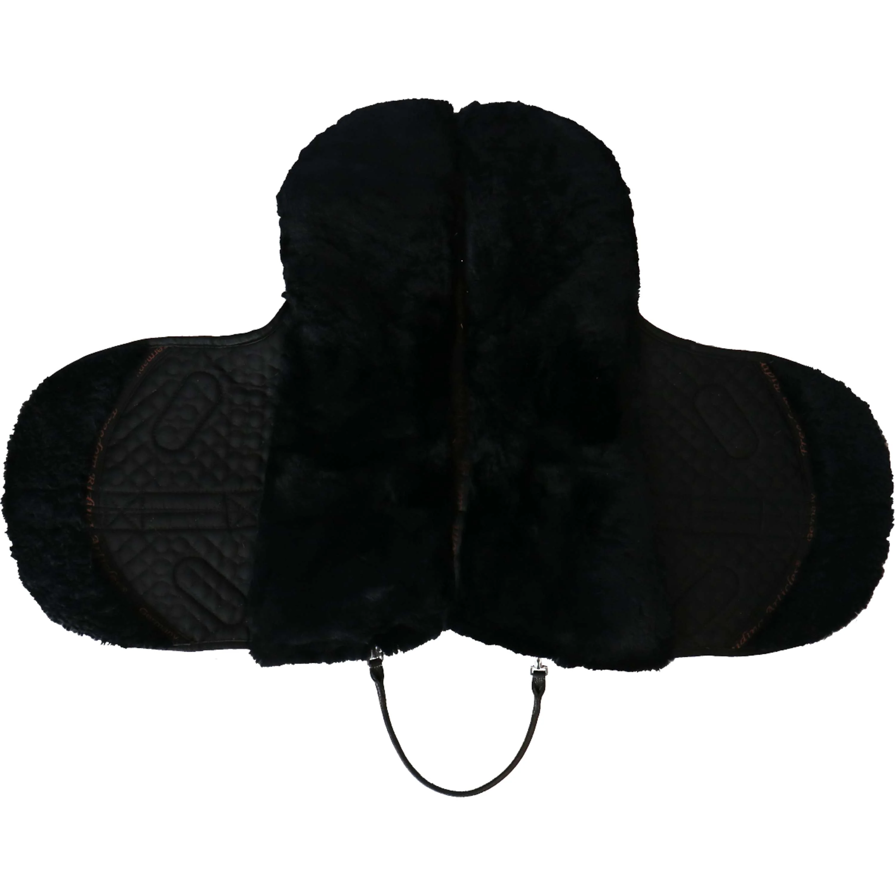 F.R.A. Cuscino per monta a pelo Macon Extra Merino Nero/Grigio - Image 3