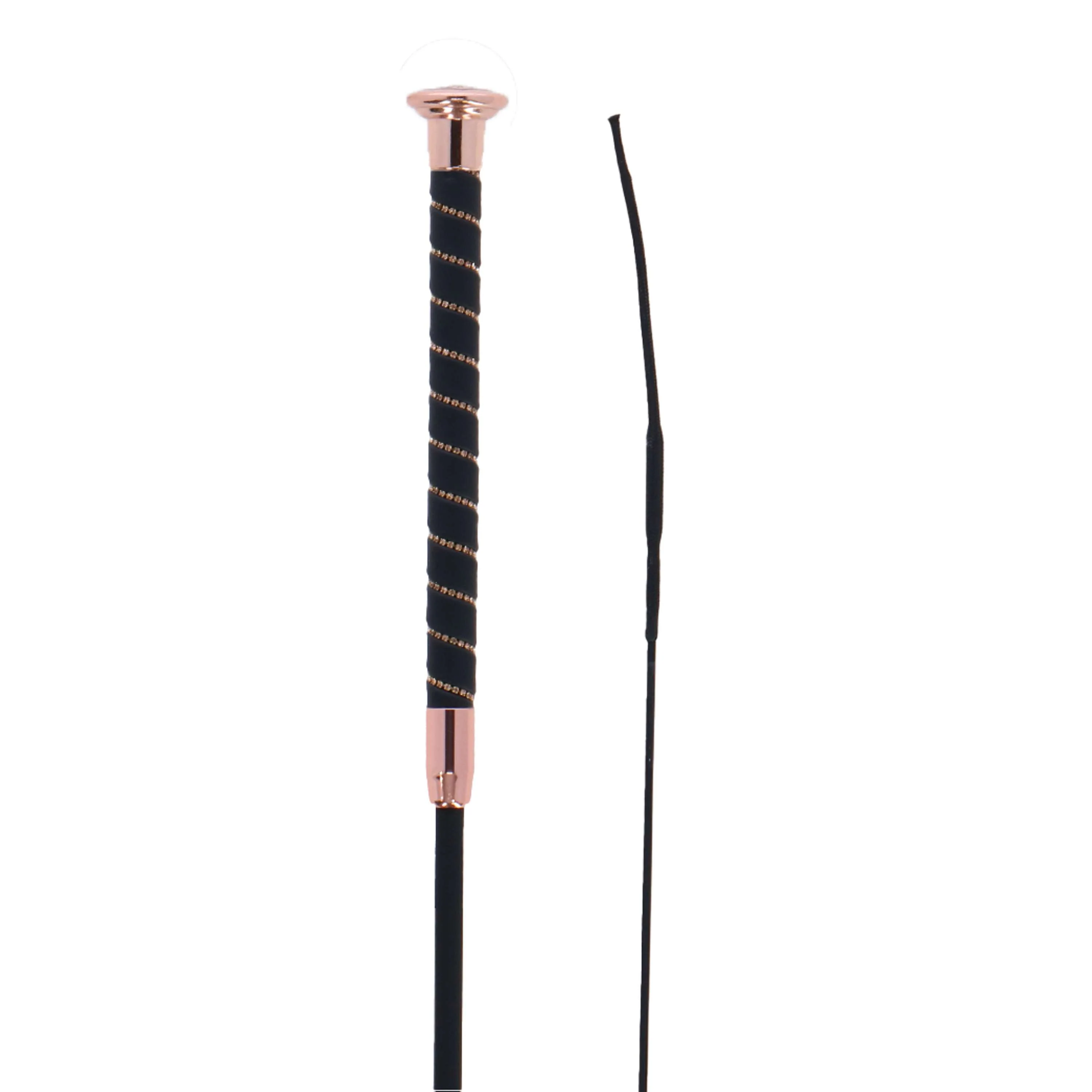 Fleck Frustino da dressage SilkTouch Crystal Oro rosa