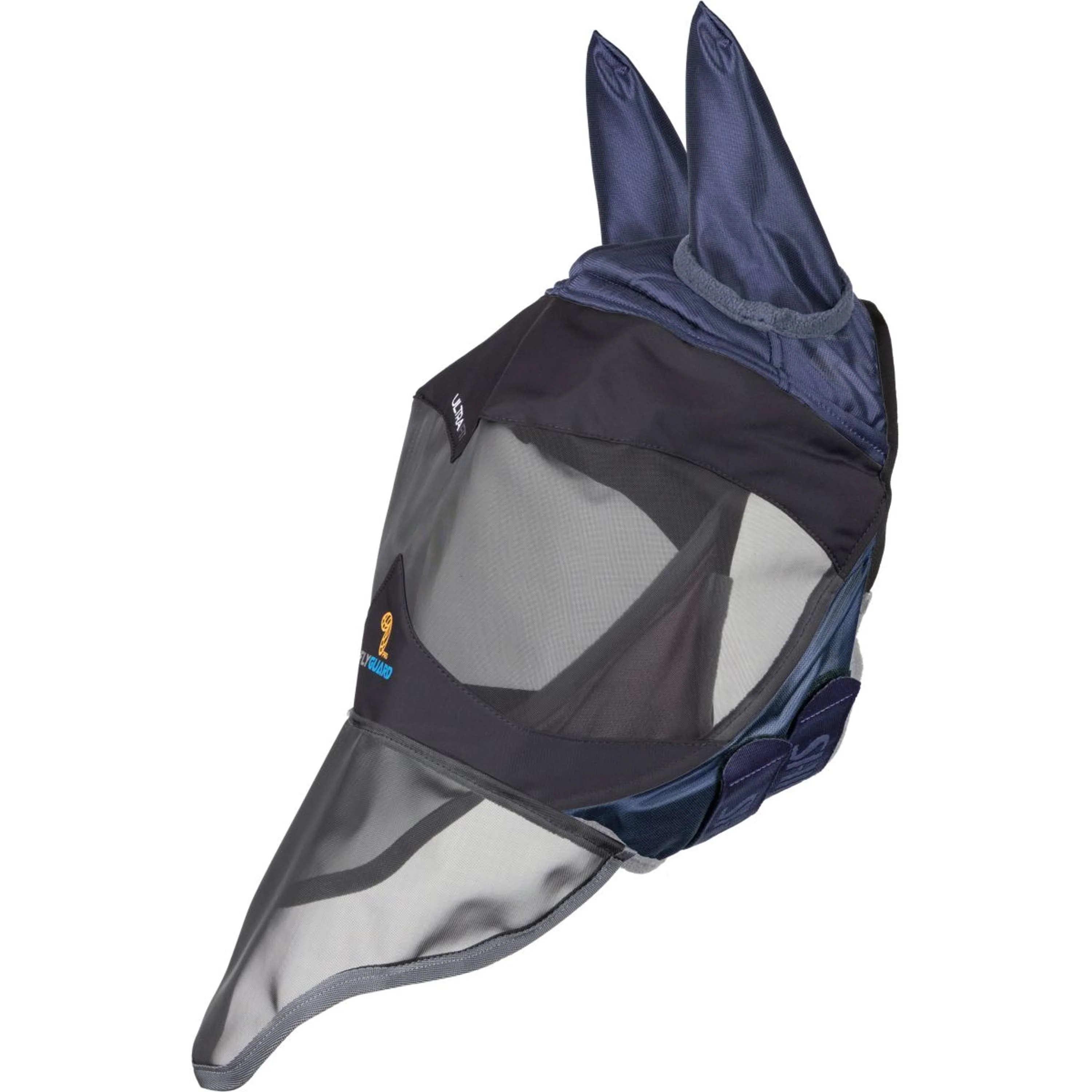 FlyGuard by Shires Maschera per Mosche Pro Deluxe con Orecchie e Naso Navy - Image 2