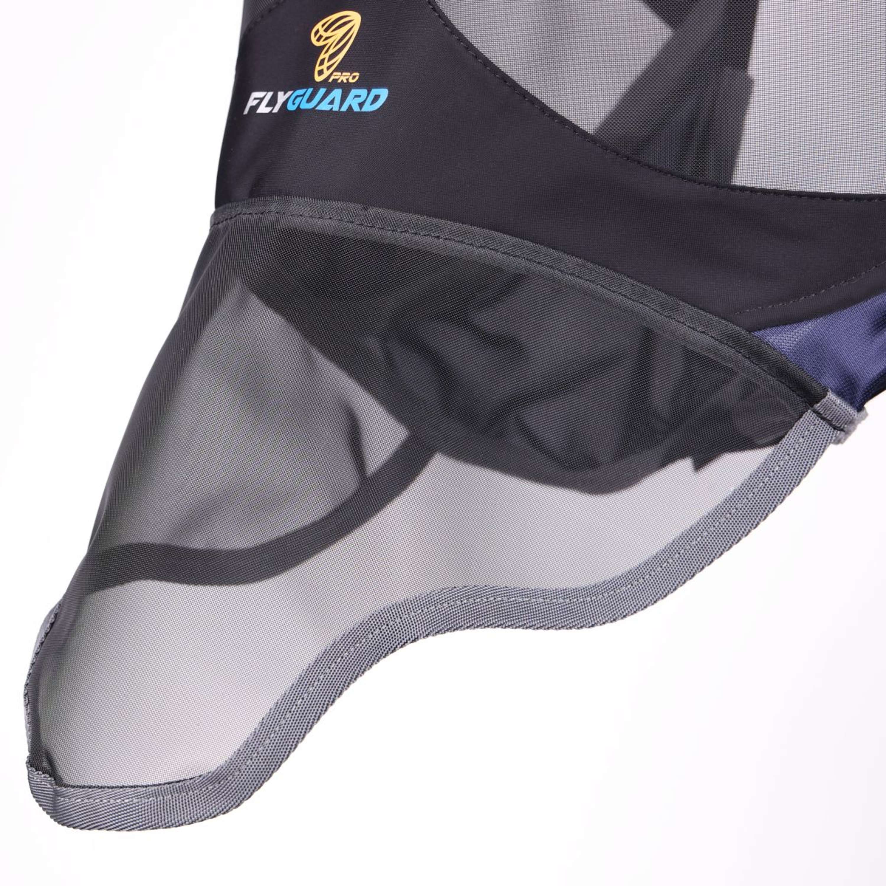 FlyGuard by Shires Maschera per Mosche Pro Deluxe con Orecchie e Naso Navy - Image 7